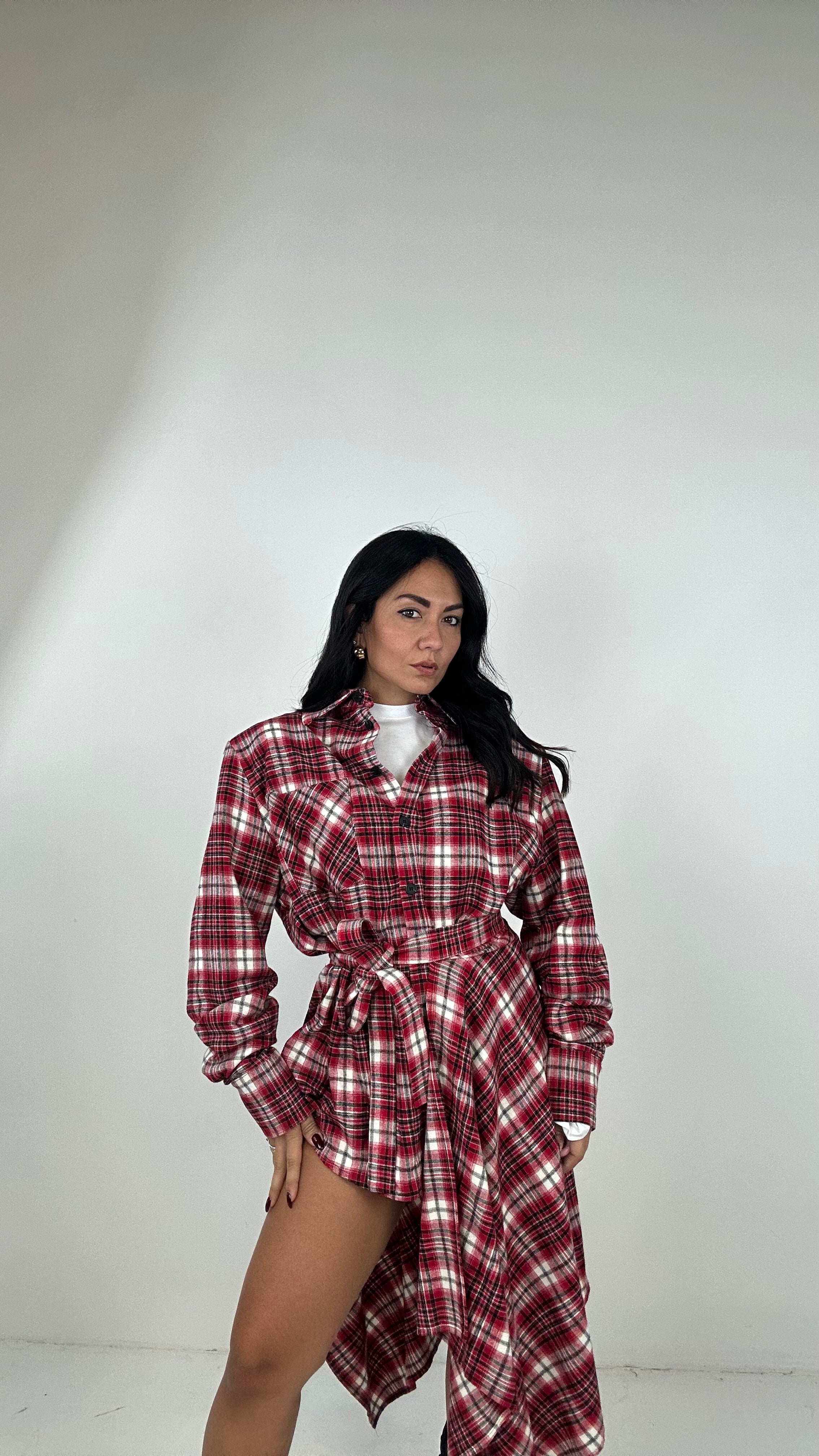 Camicia LUMINA SPALLINA - ROSSO