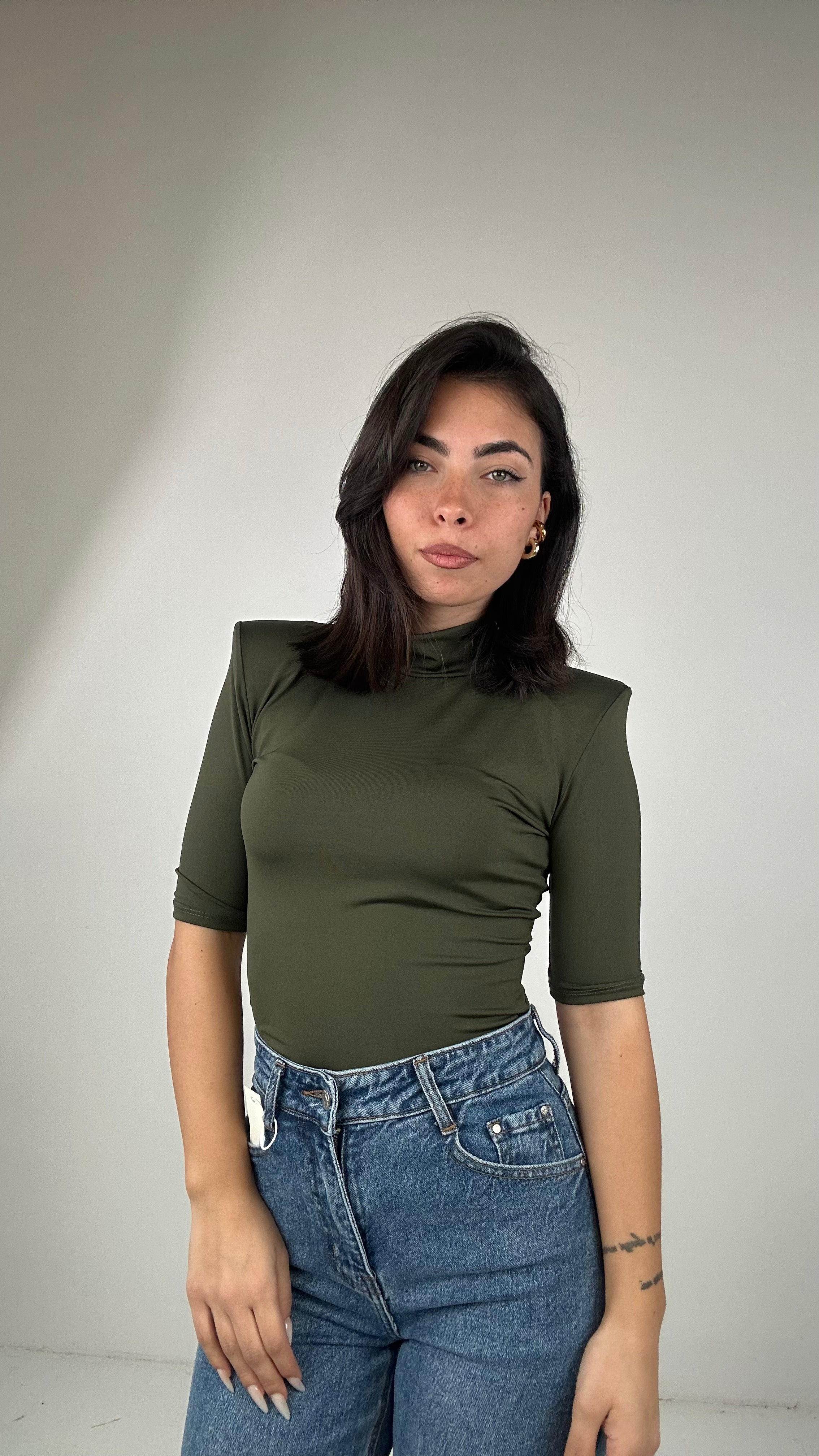 Maglia LUPETTO SPALLINA - VERDE