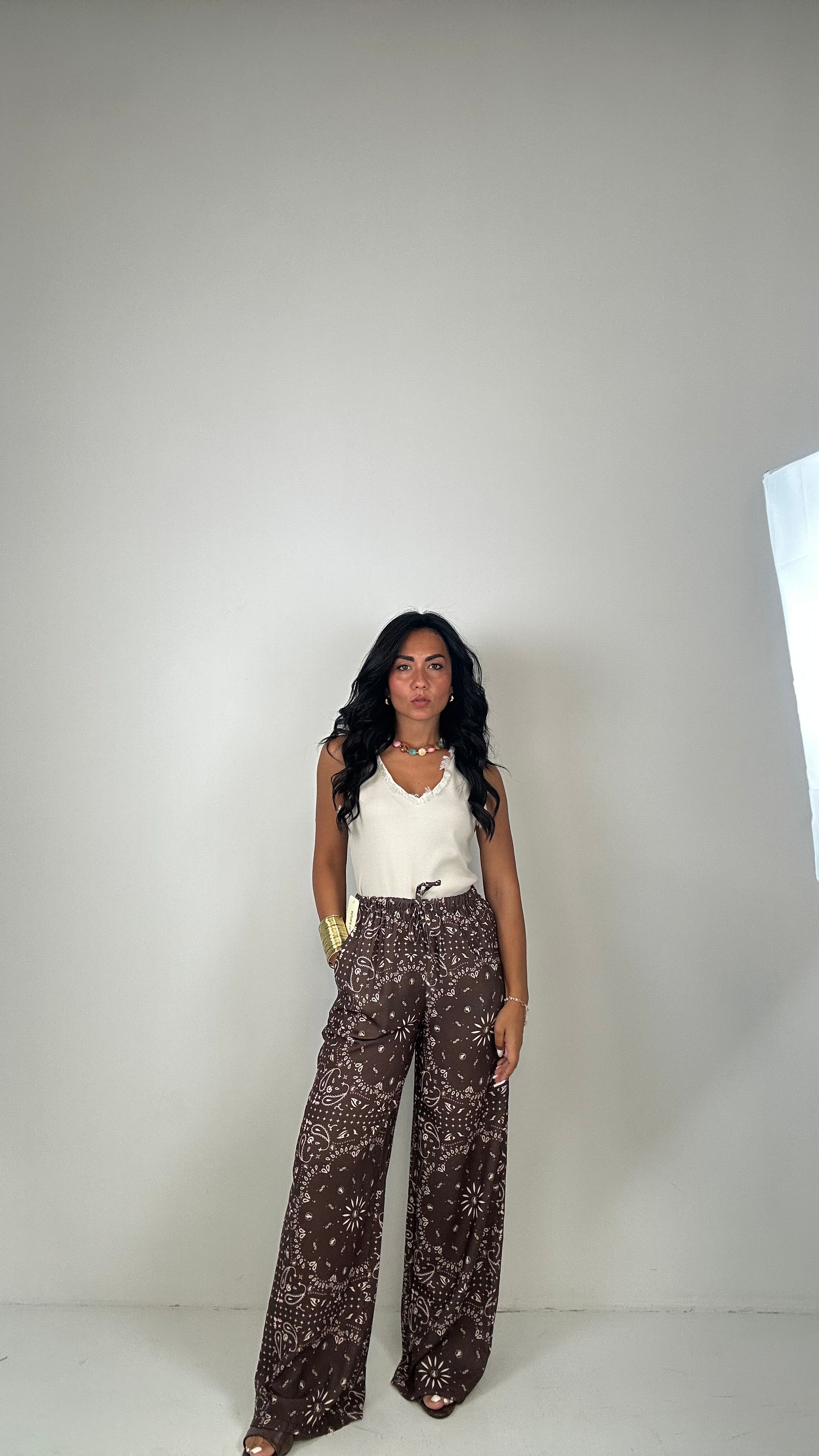 Pantalone BANDANA - MARRONE