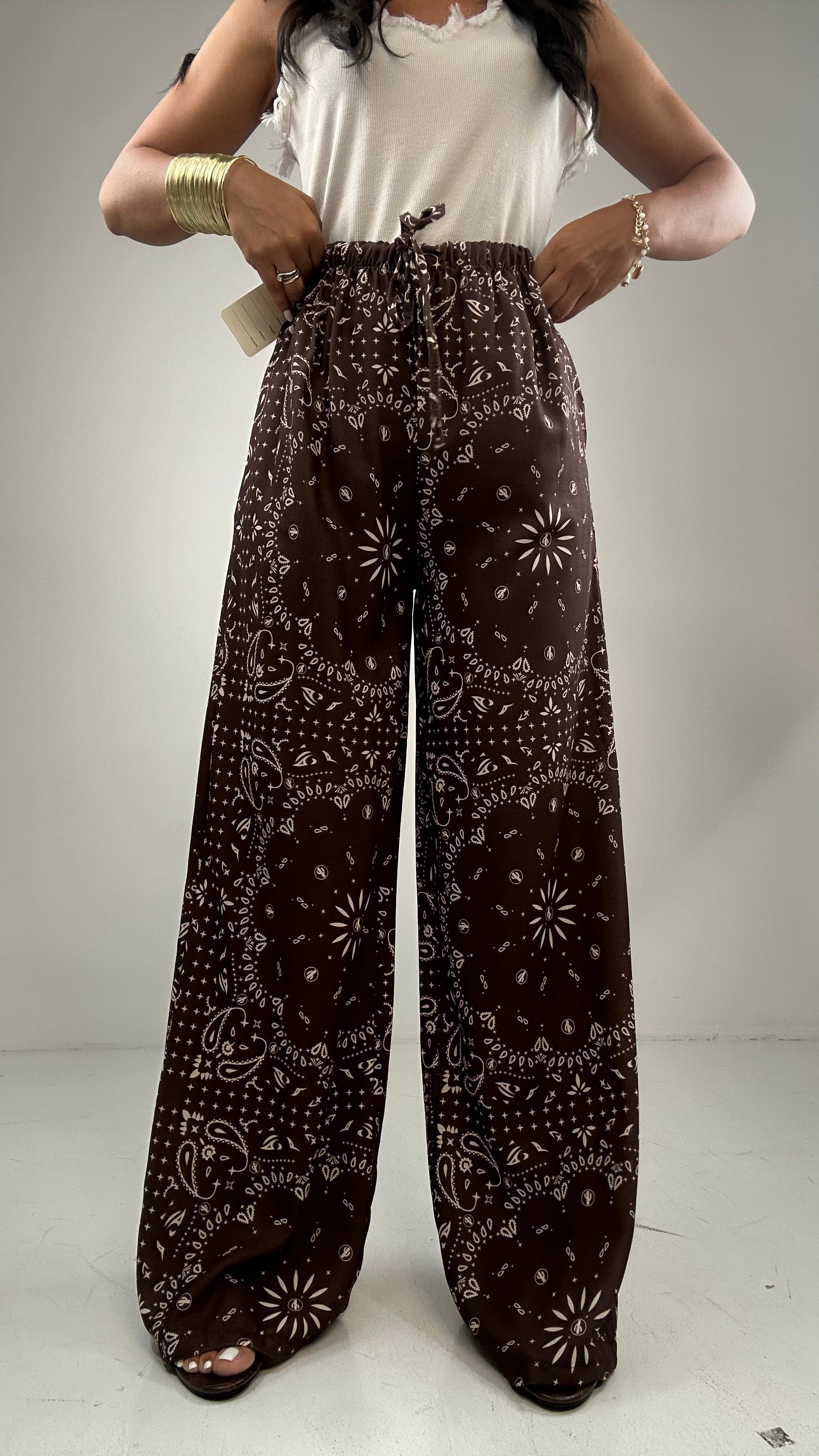 Pantalone BANDANA - MARRONE