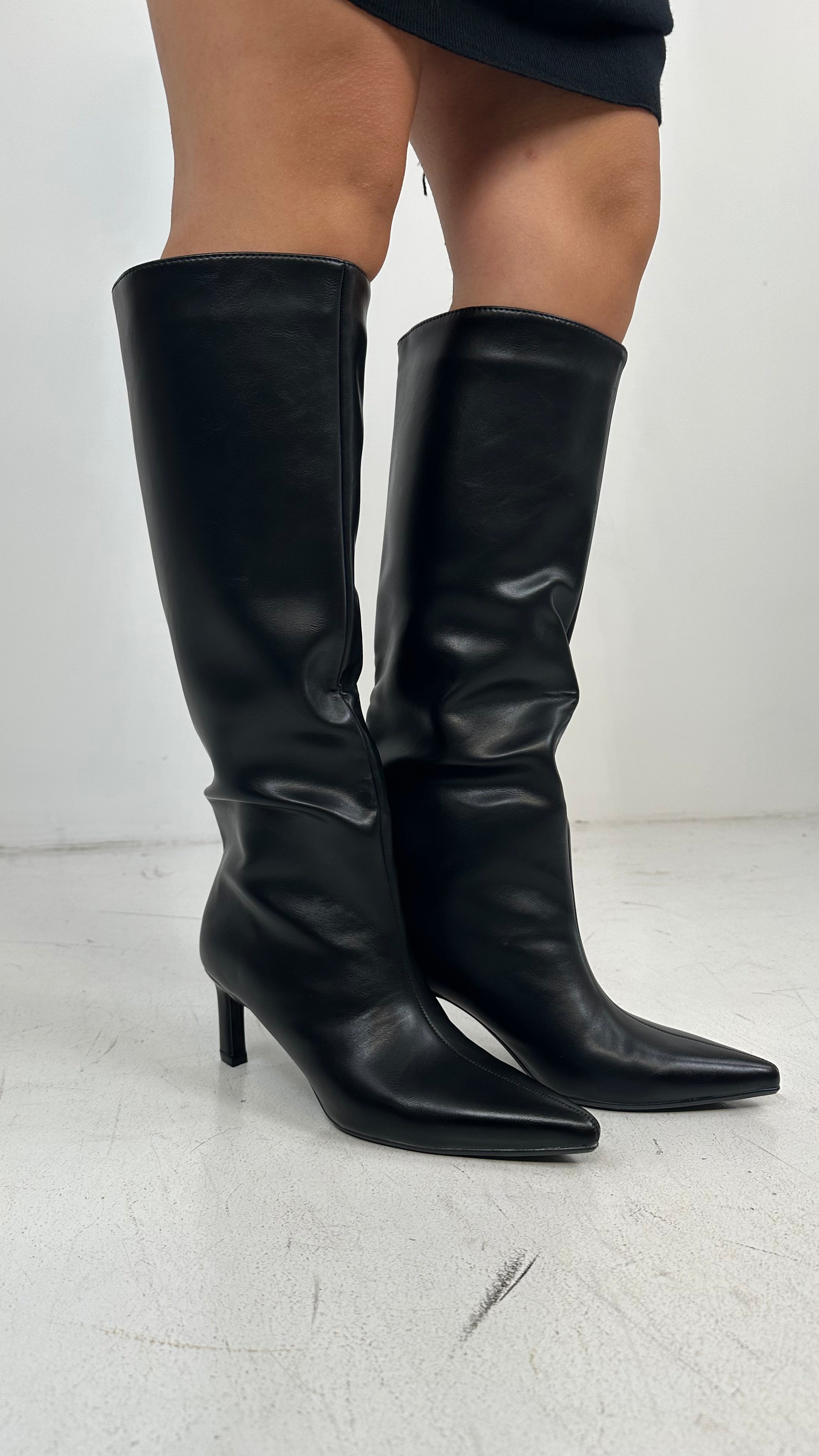 Stivale TACCO QUADRA - NERO