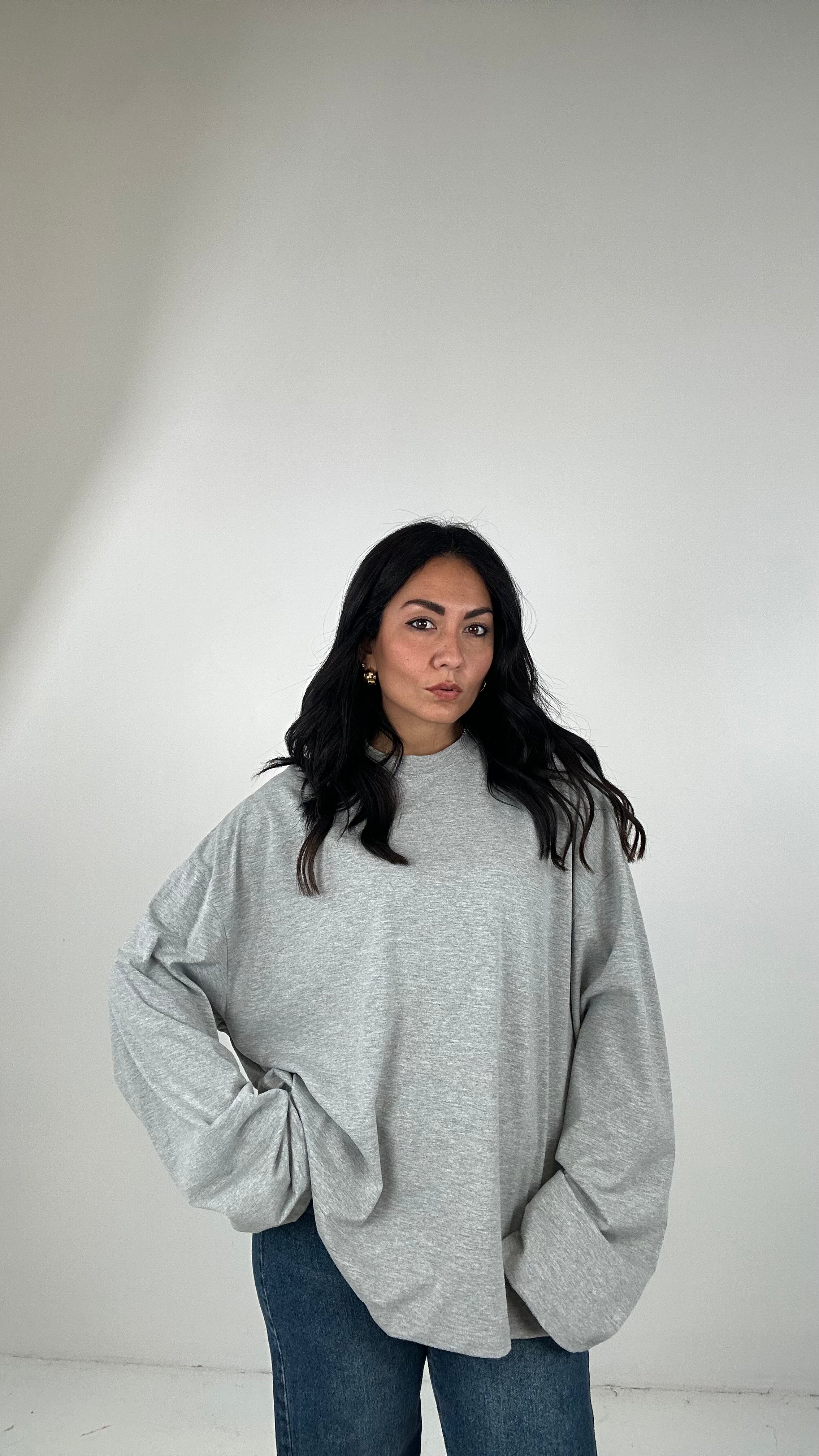 Maglia LUMINA MANICA LARGA - GRIGIO