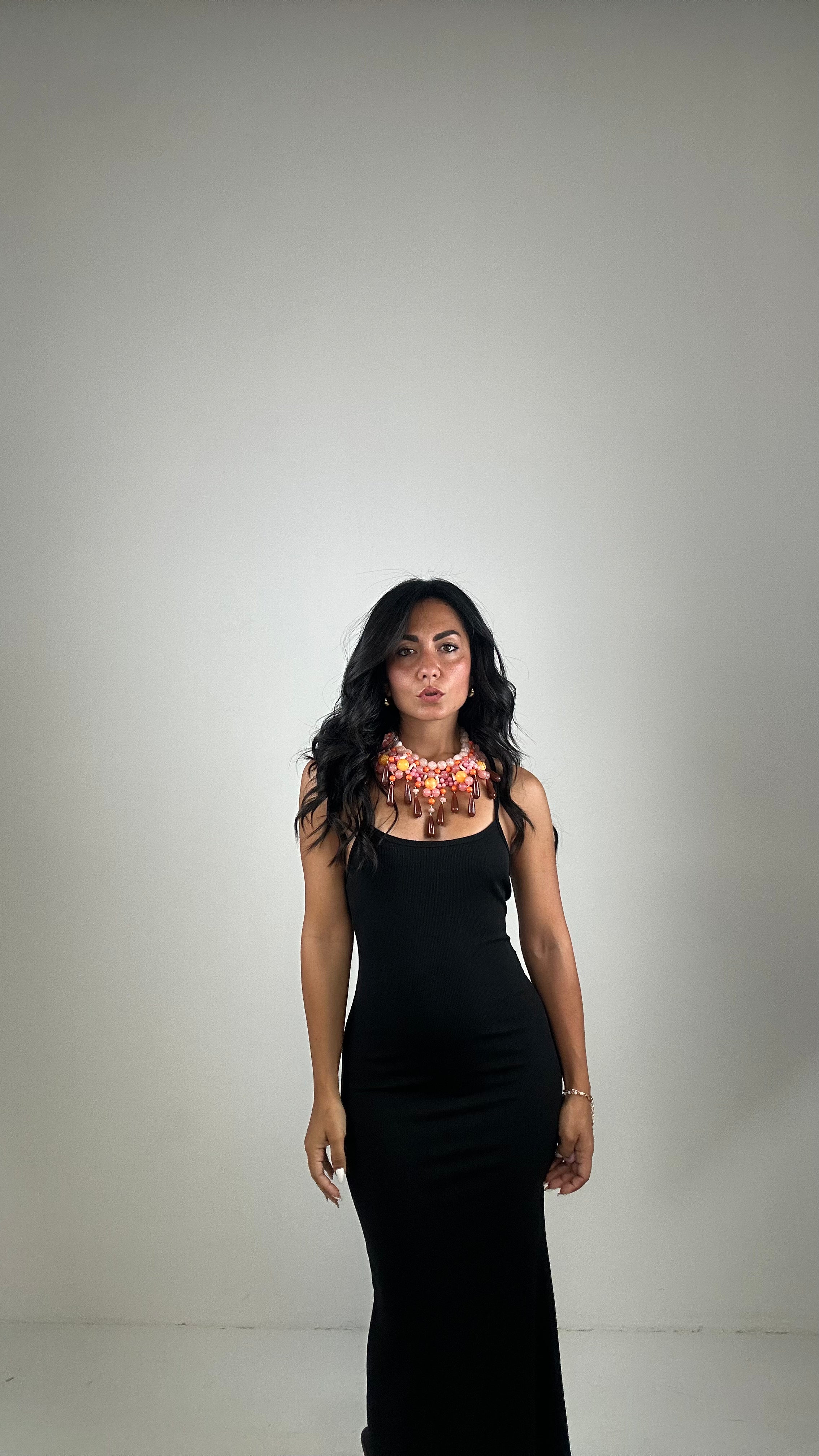 Vestito COSTINE INTRECCIO SUL RETRO - NERO