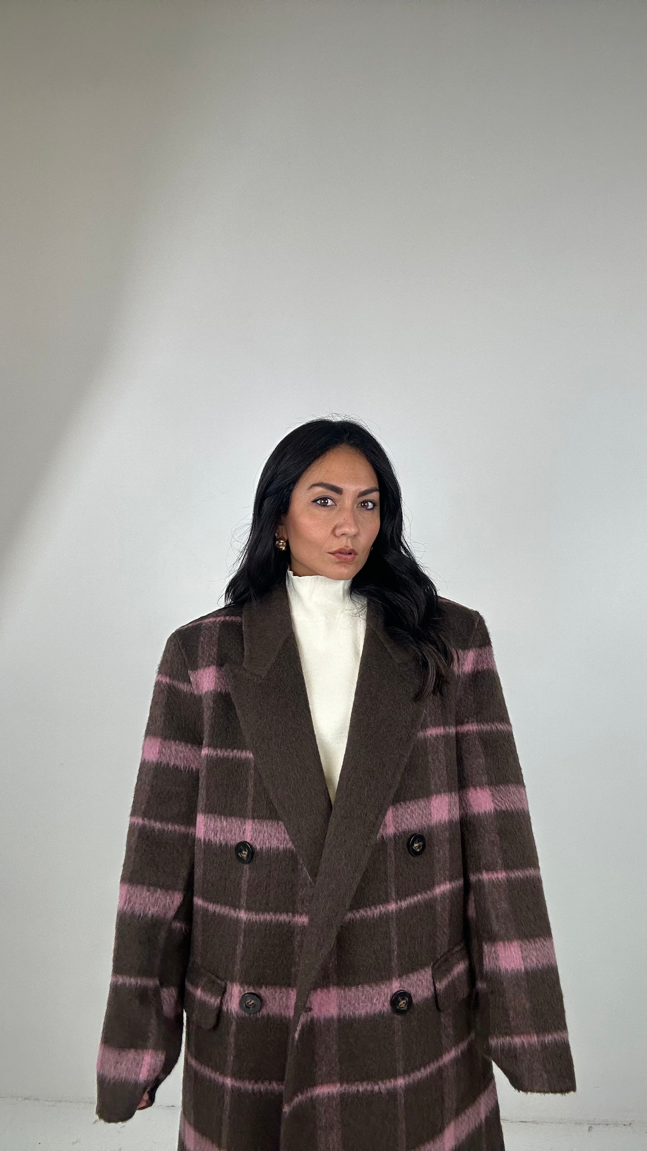 Cappotto LUMINA 50% LANA - MARRONE