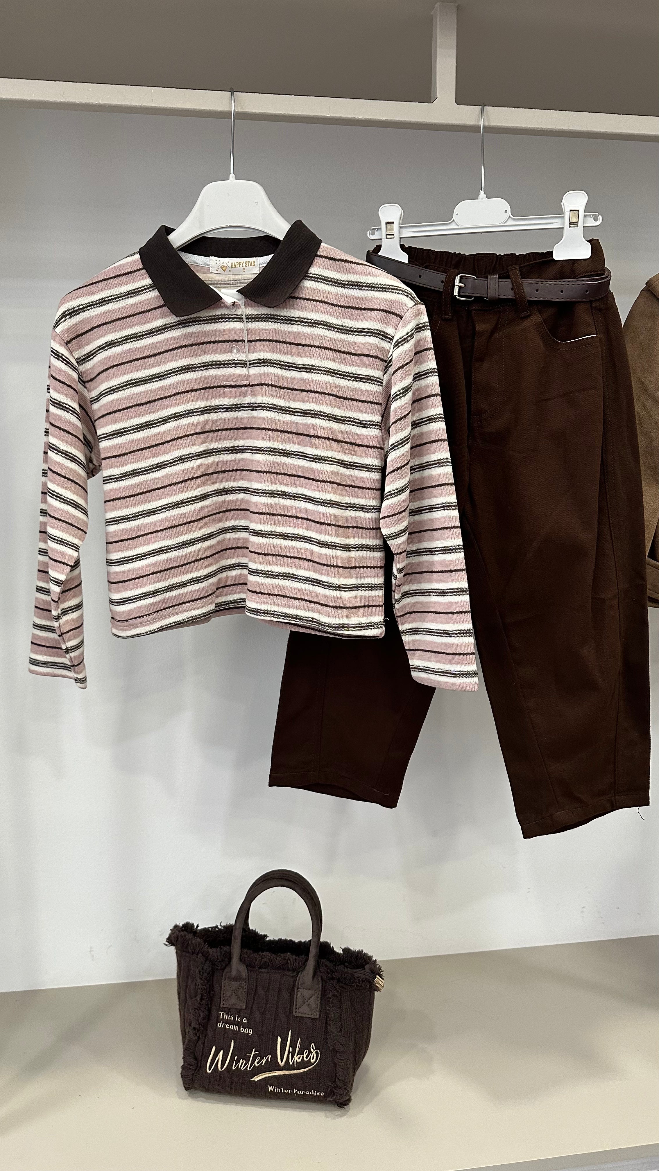 Jeans BALLON CON CINTA 4-14A - MARRONE