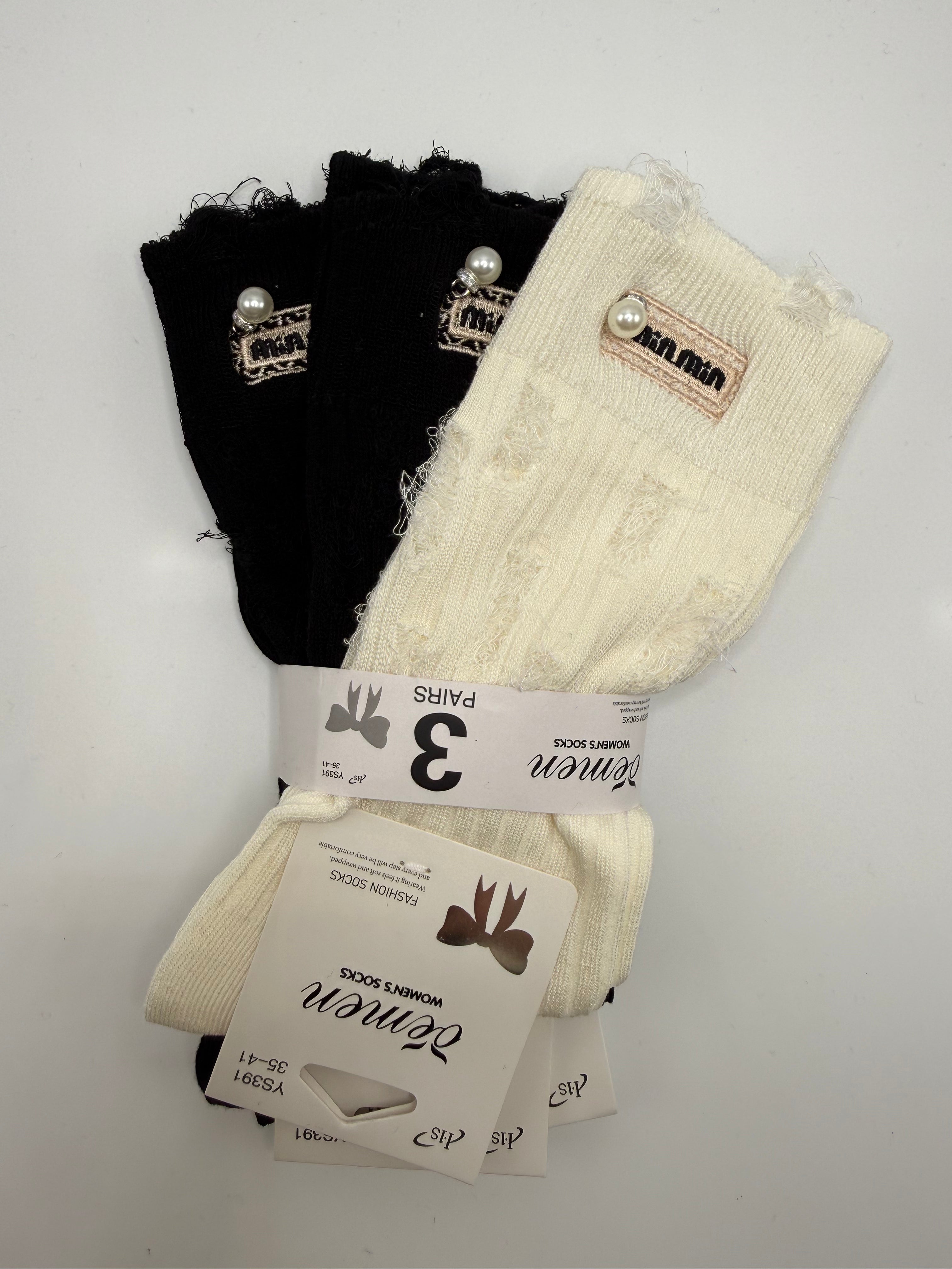 TRIS calze MIU - PANNA