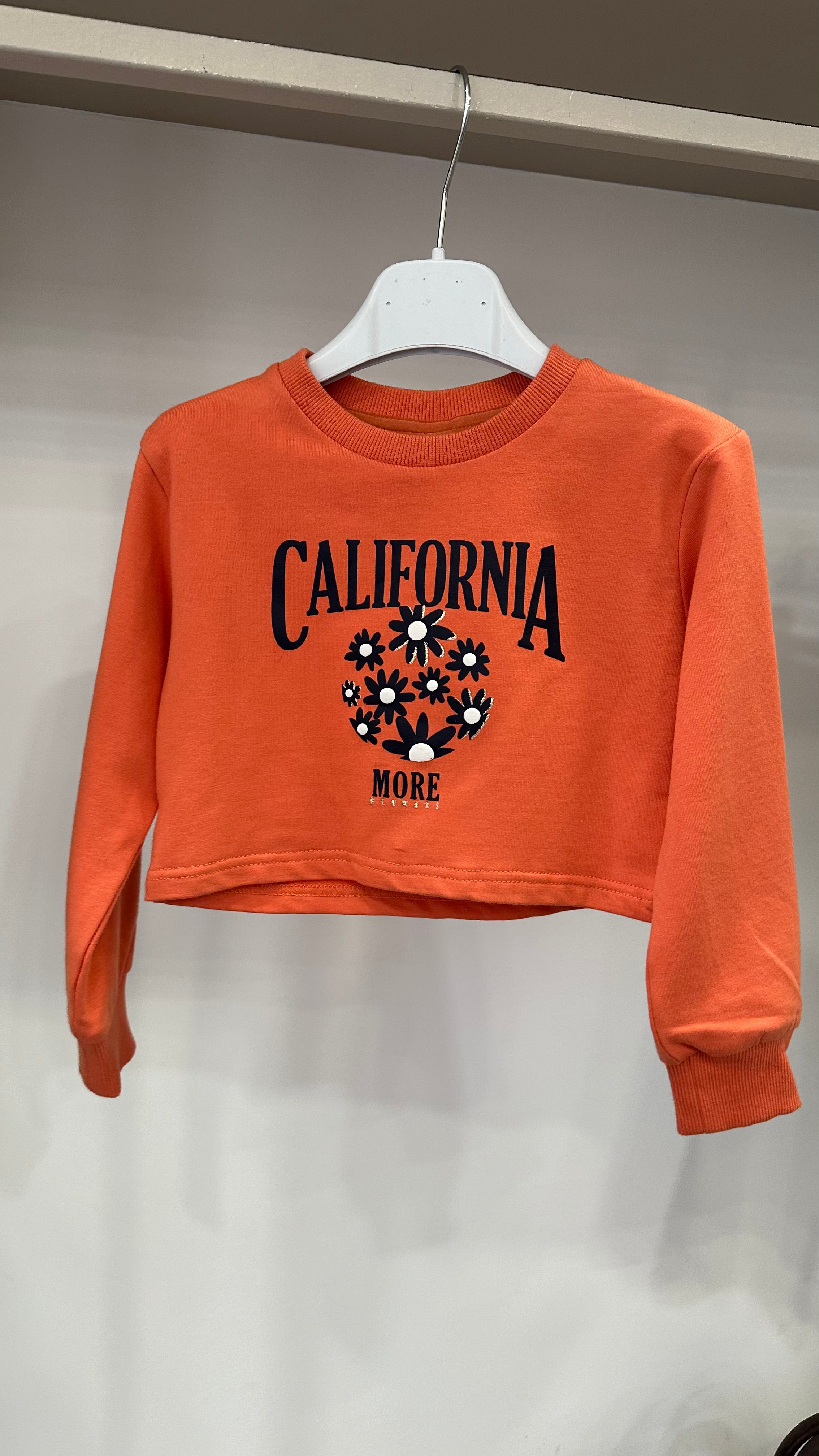 Felpa CALIFORNIA 4-14A - ARANCIO