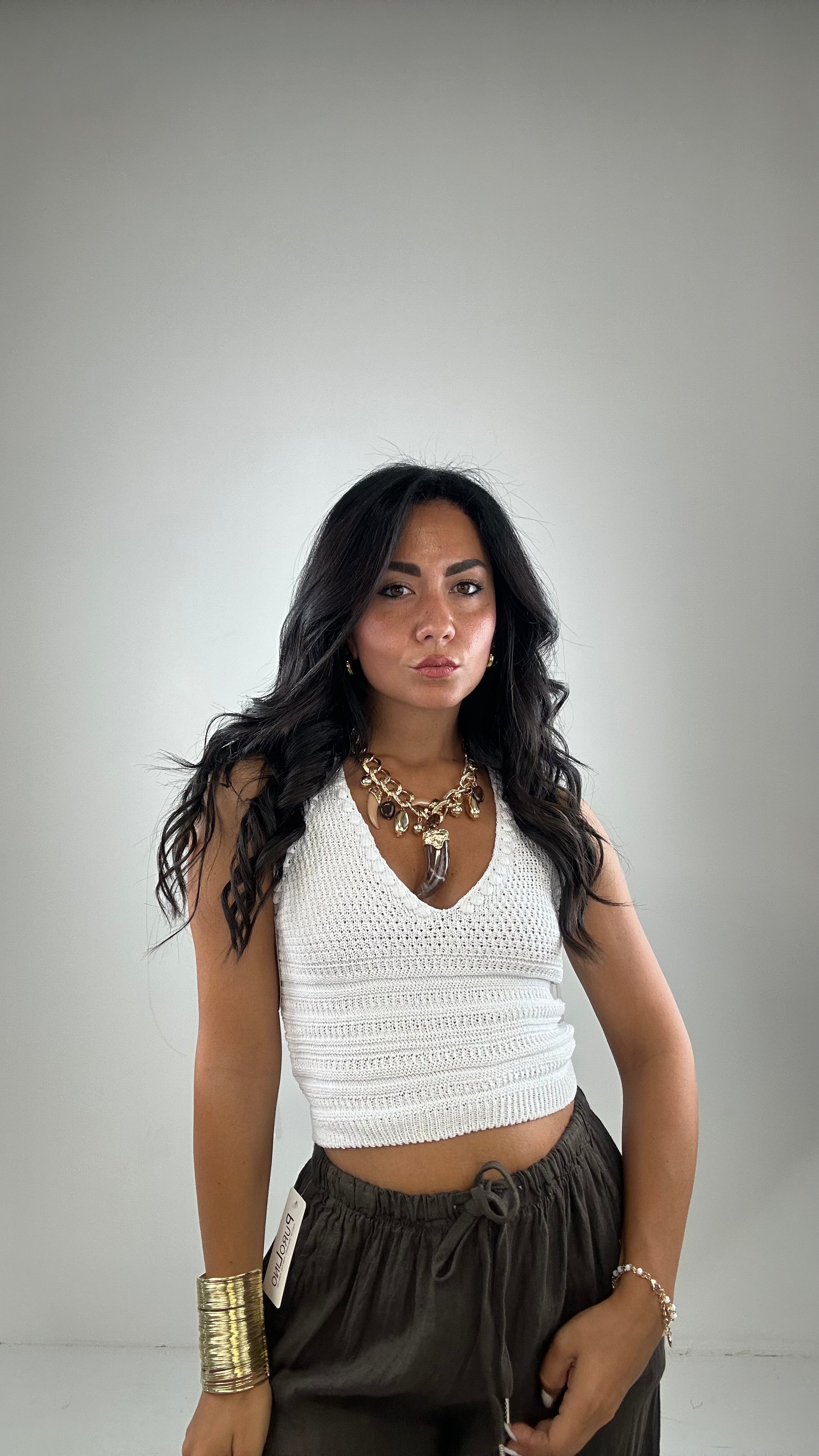 Top MAGLIA IBIZA - BIANCO