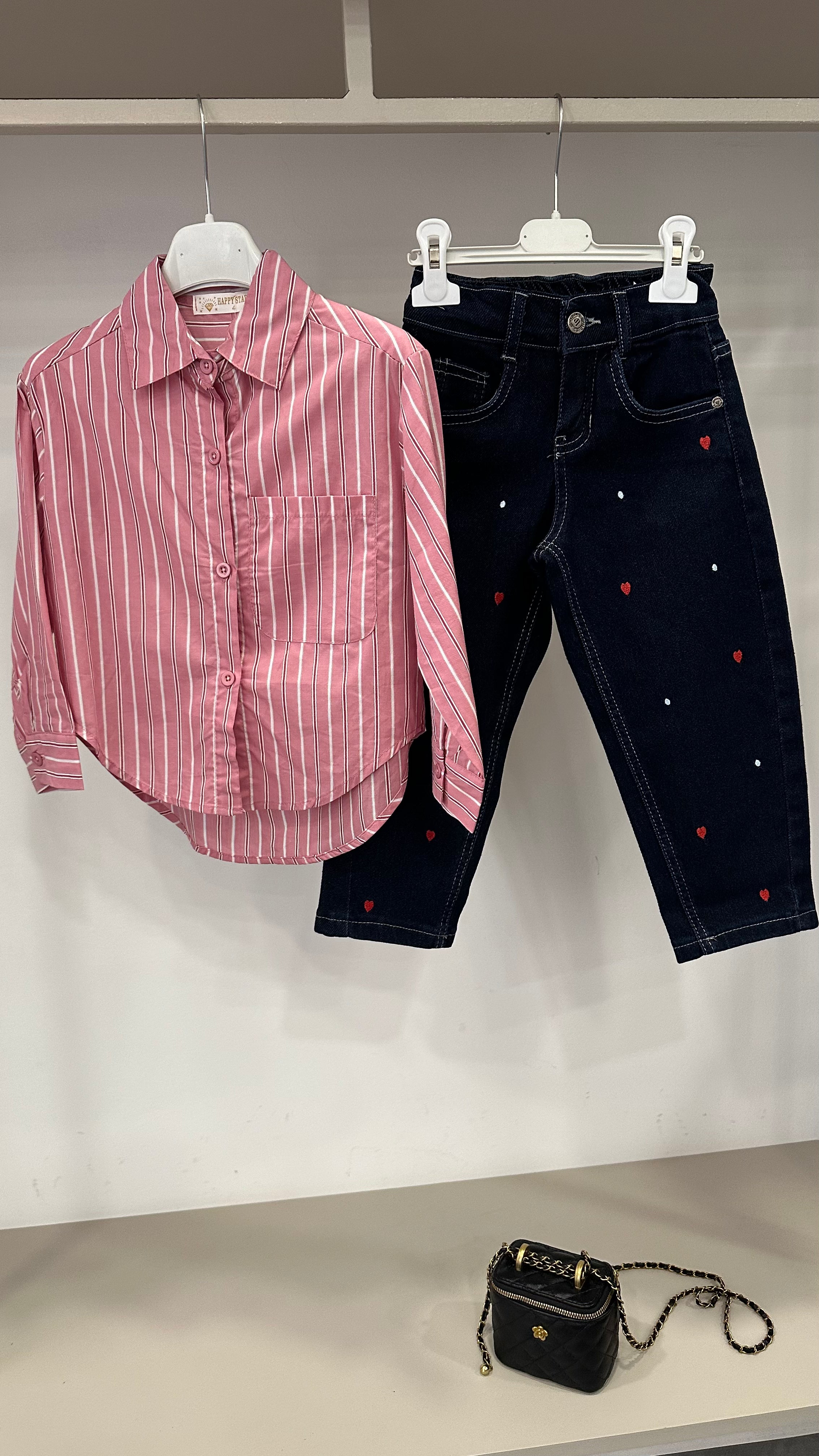 Camicia RIGHE FRAFRY 4-14A - ROSA