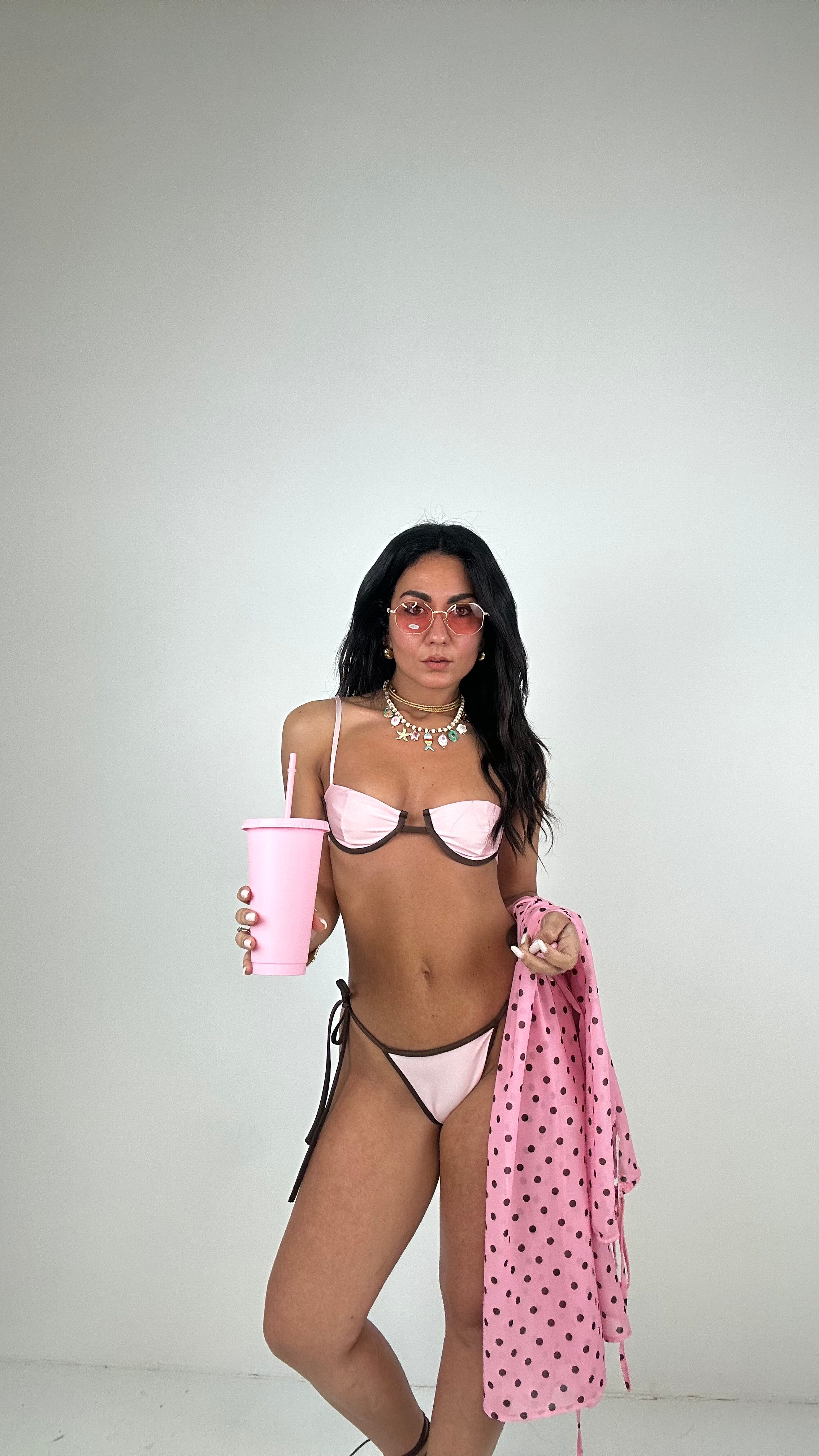 Bikini CON PAREO - ROSA