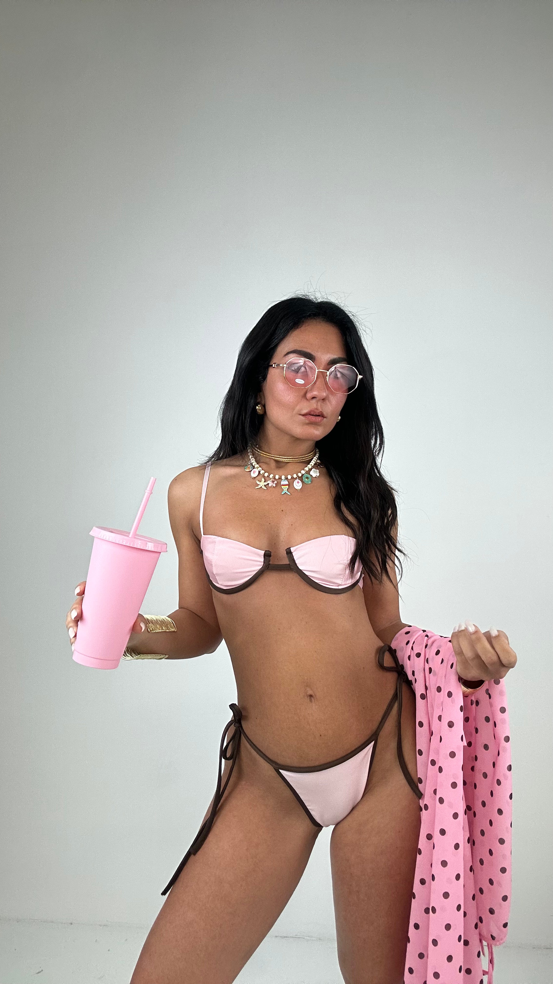 Bikini CON PAREO - ROSA