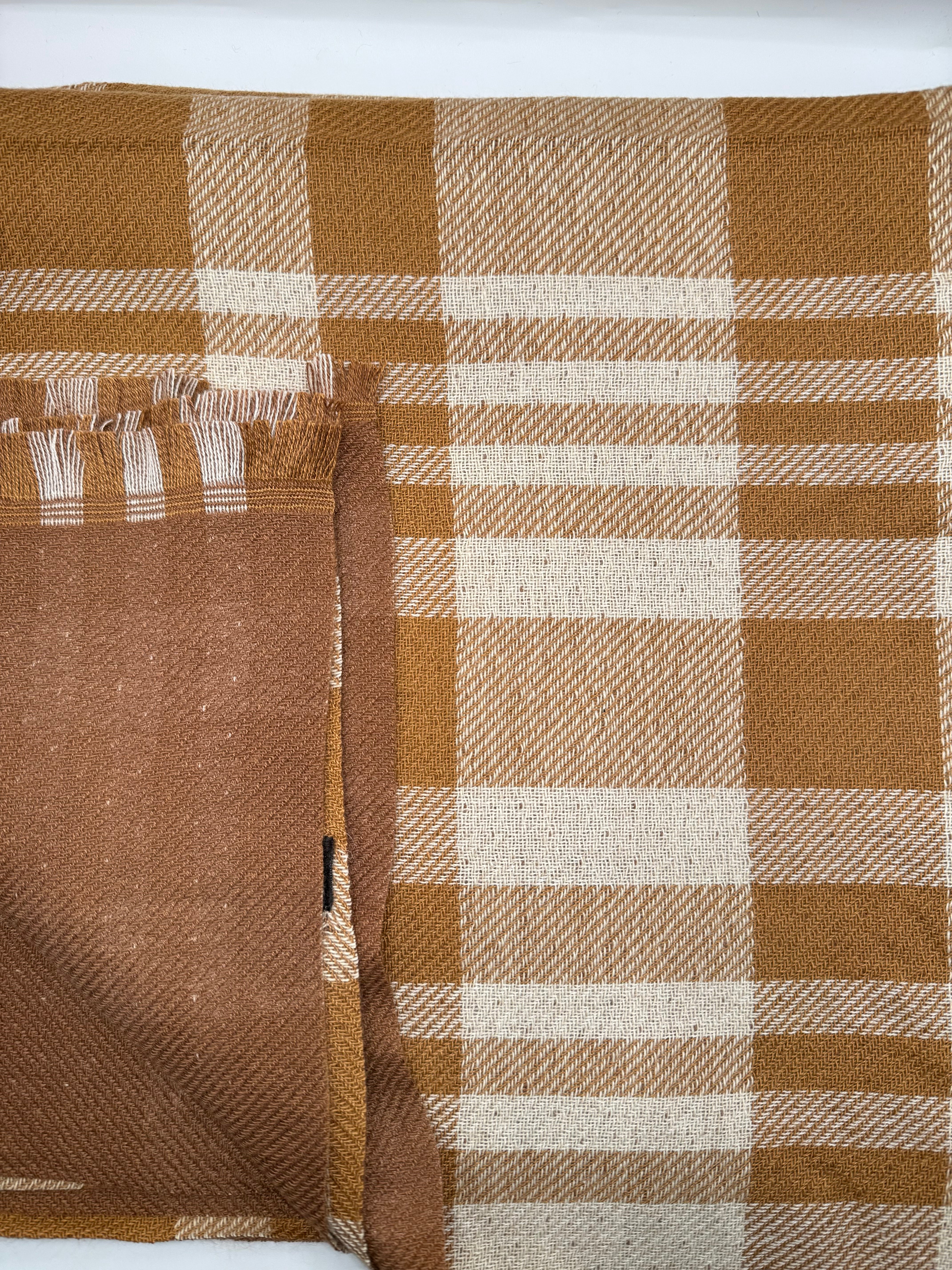 Sciarpa DOBLE QUAD - CAMMELLO