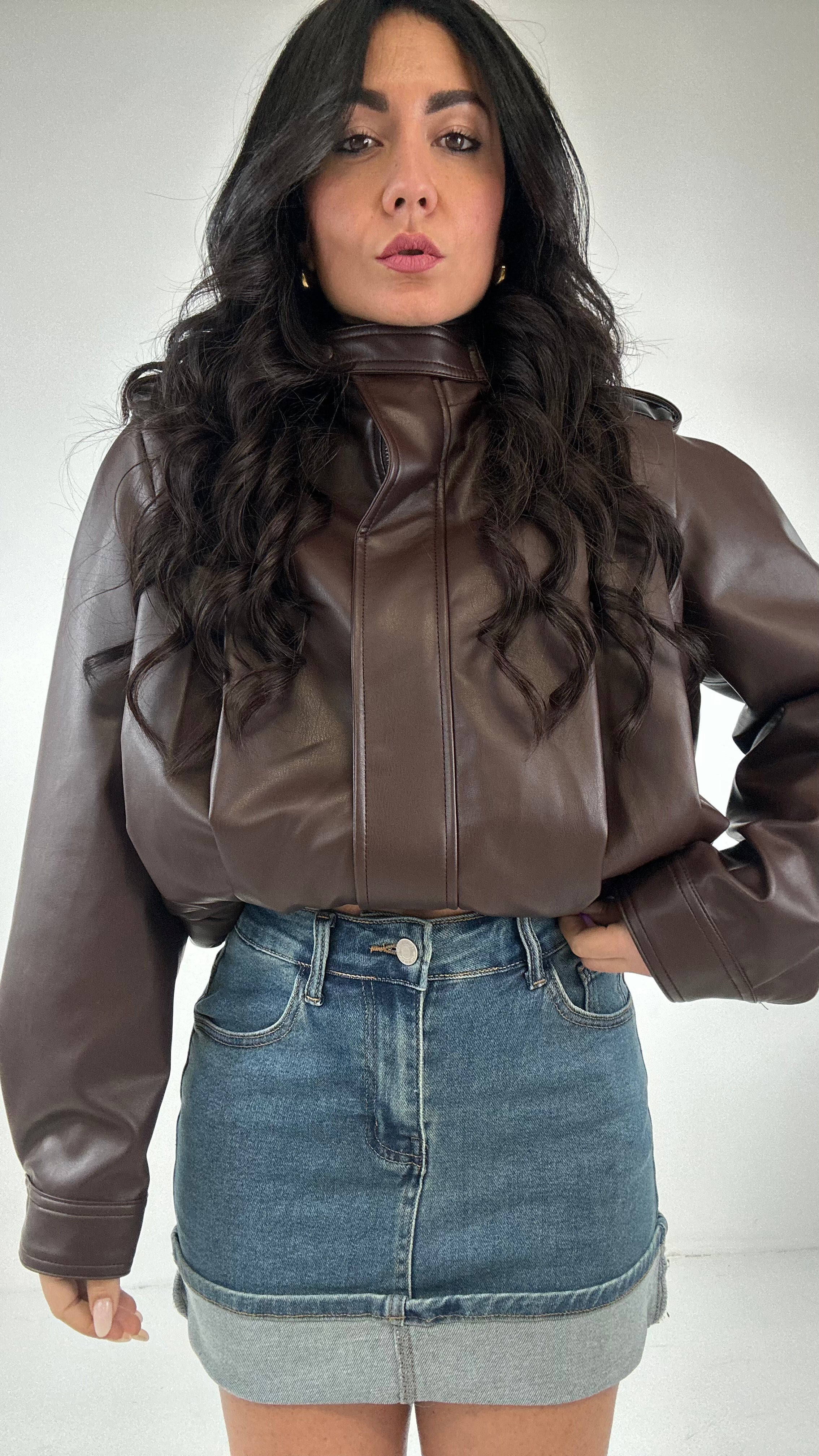 Gonna CON PIEGONE - JEANS