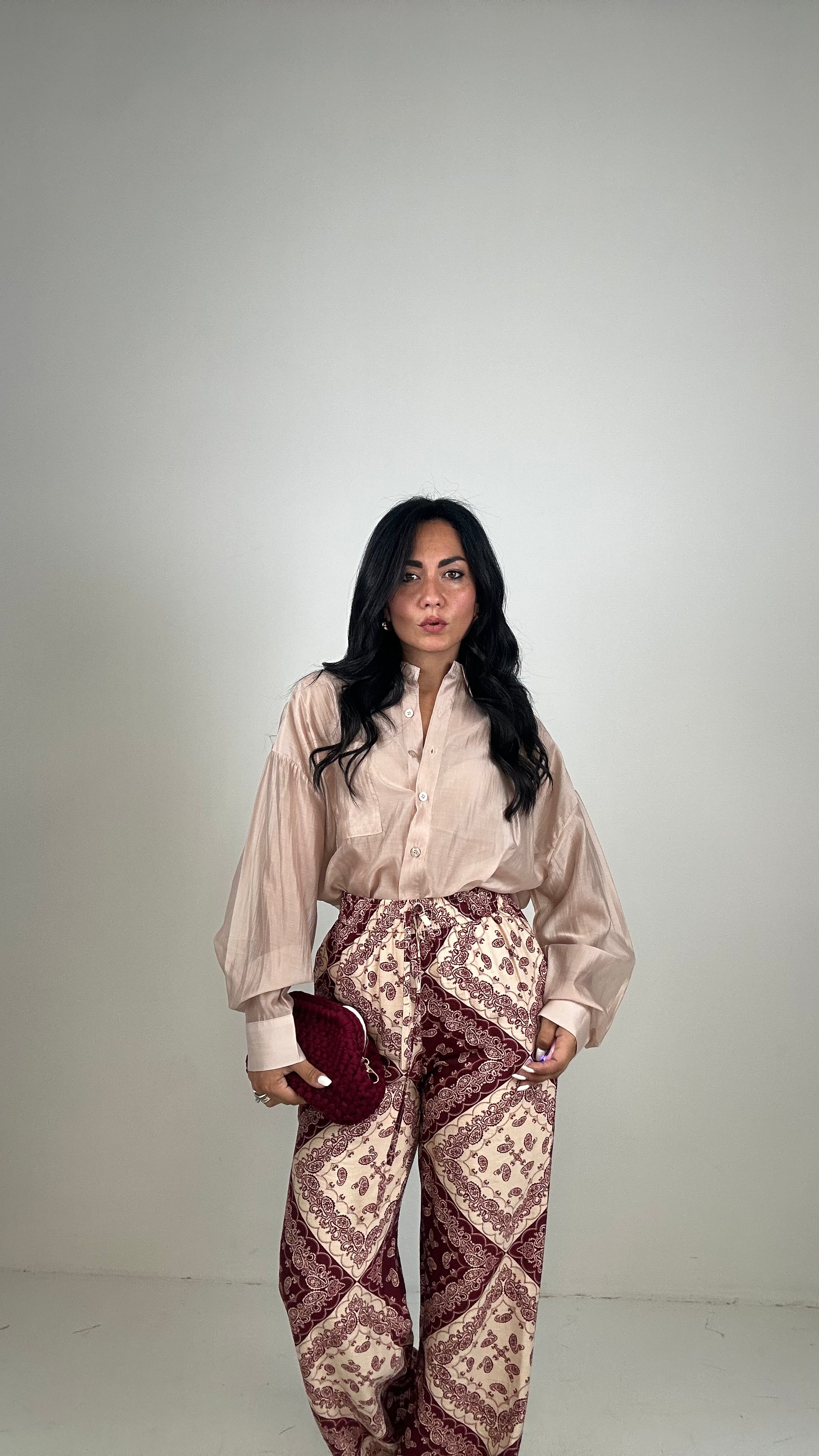 Pantalone FOULARD - BORDEAUX