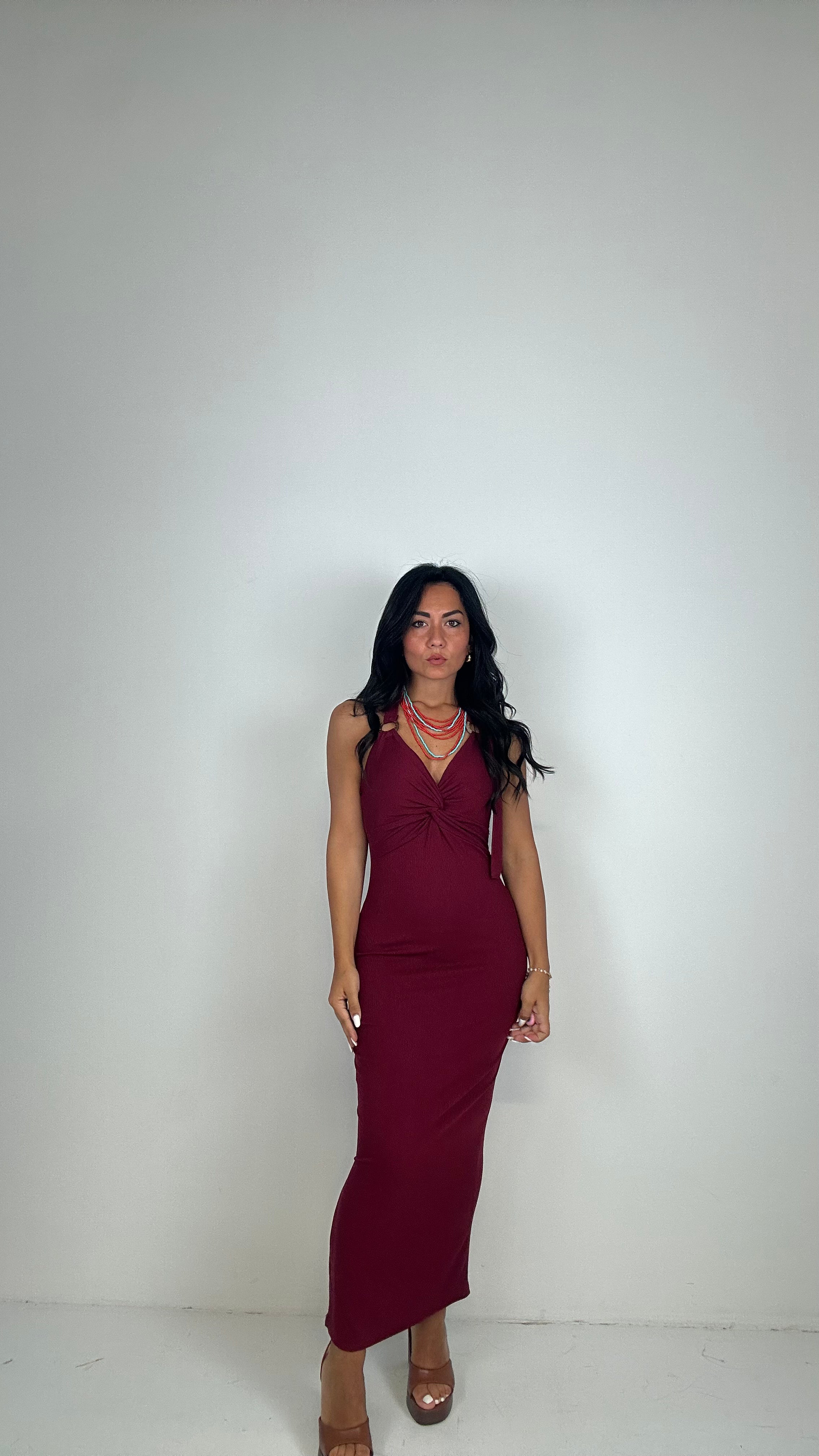 Vestito COSTINE E COPPA - BORDEAUX