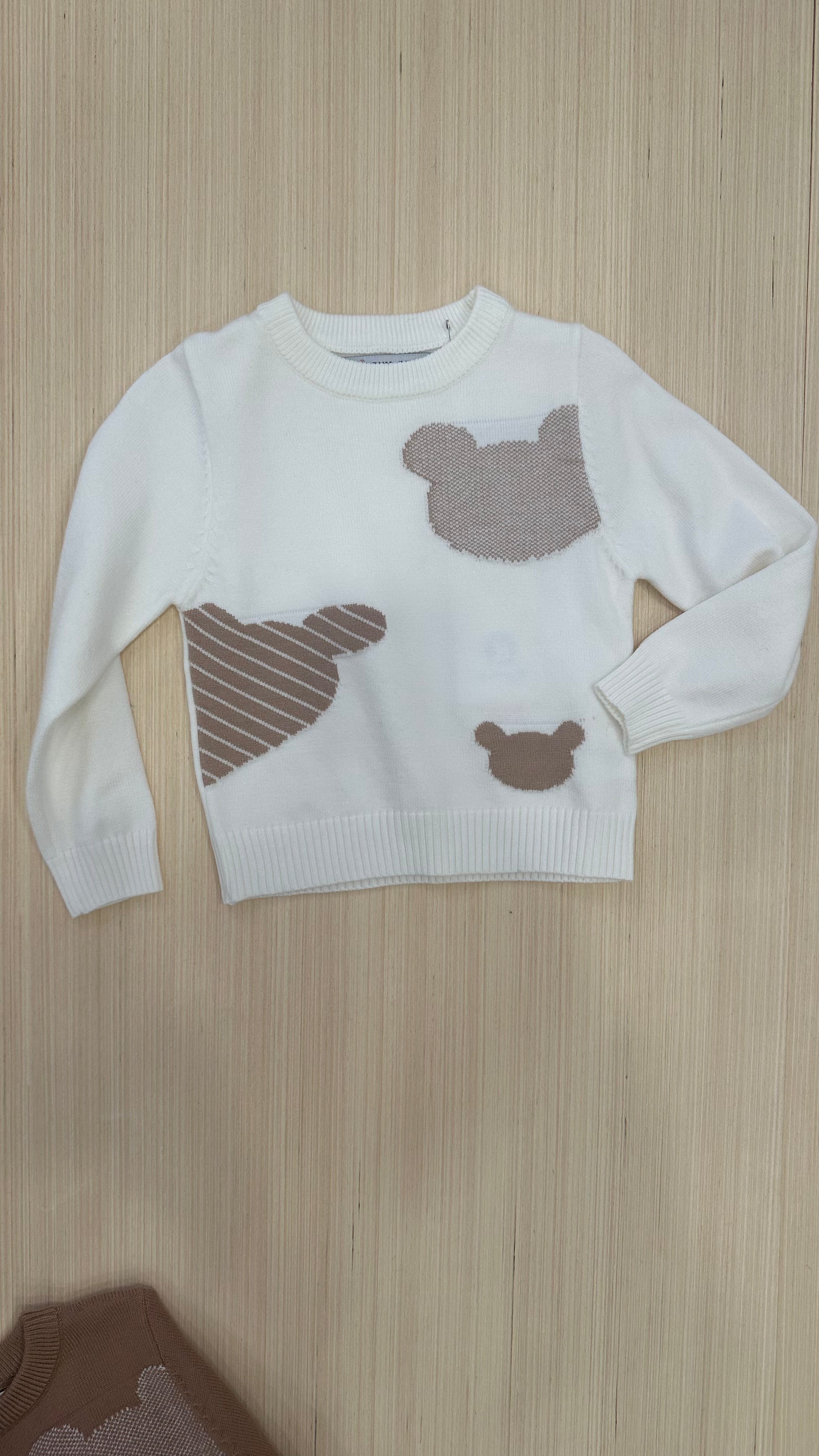 Pull ORSO BRUM 12-36M - BIANCO