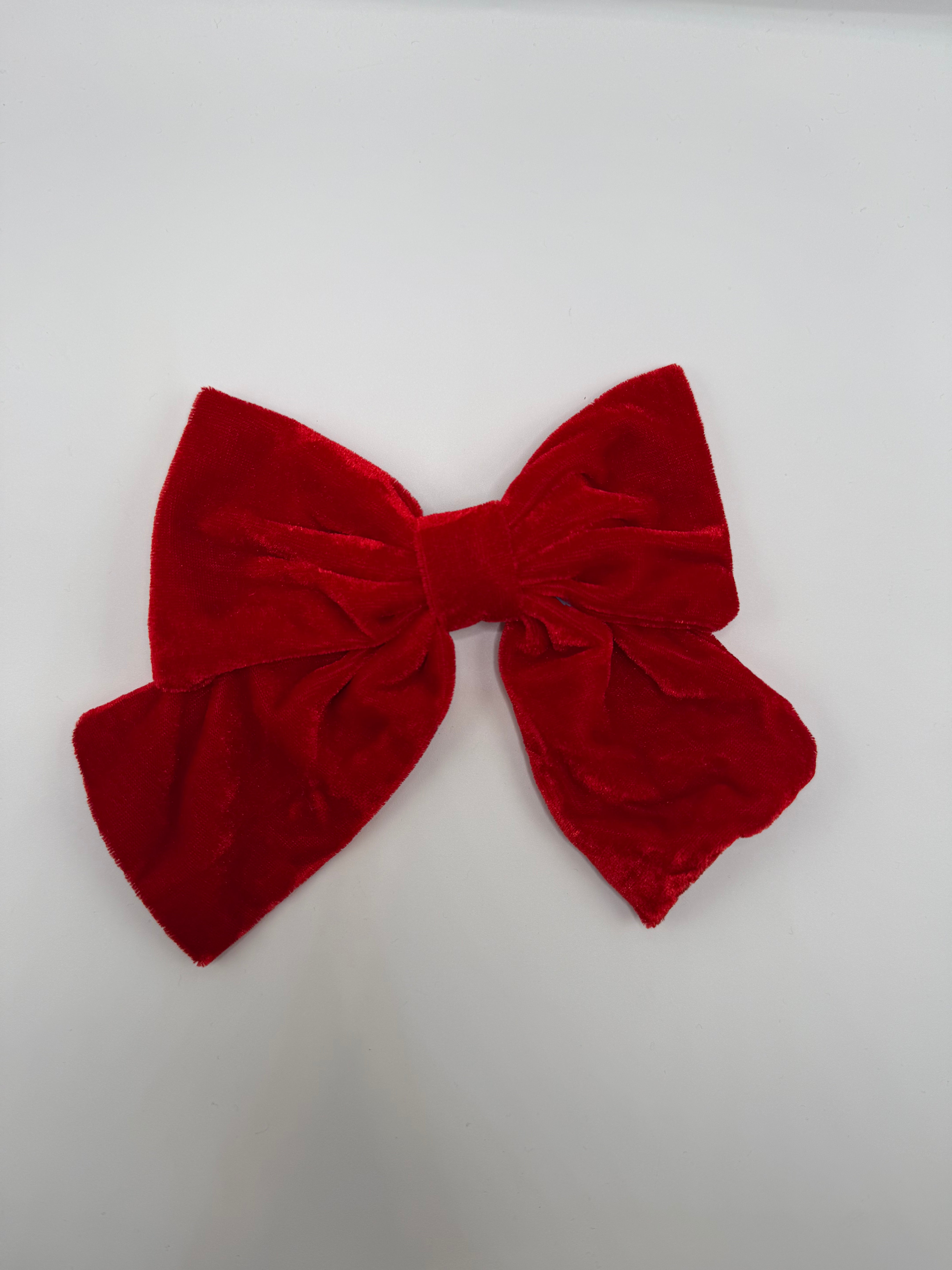 Fermaglio FIOCCO VELLUTO - ROSSO