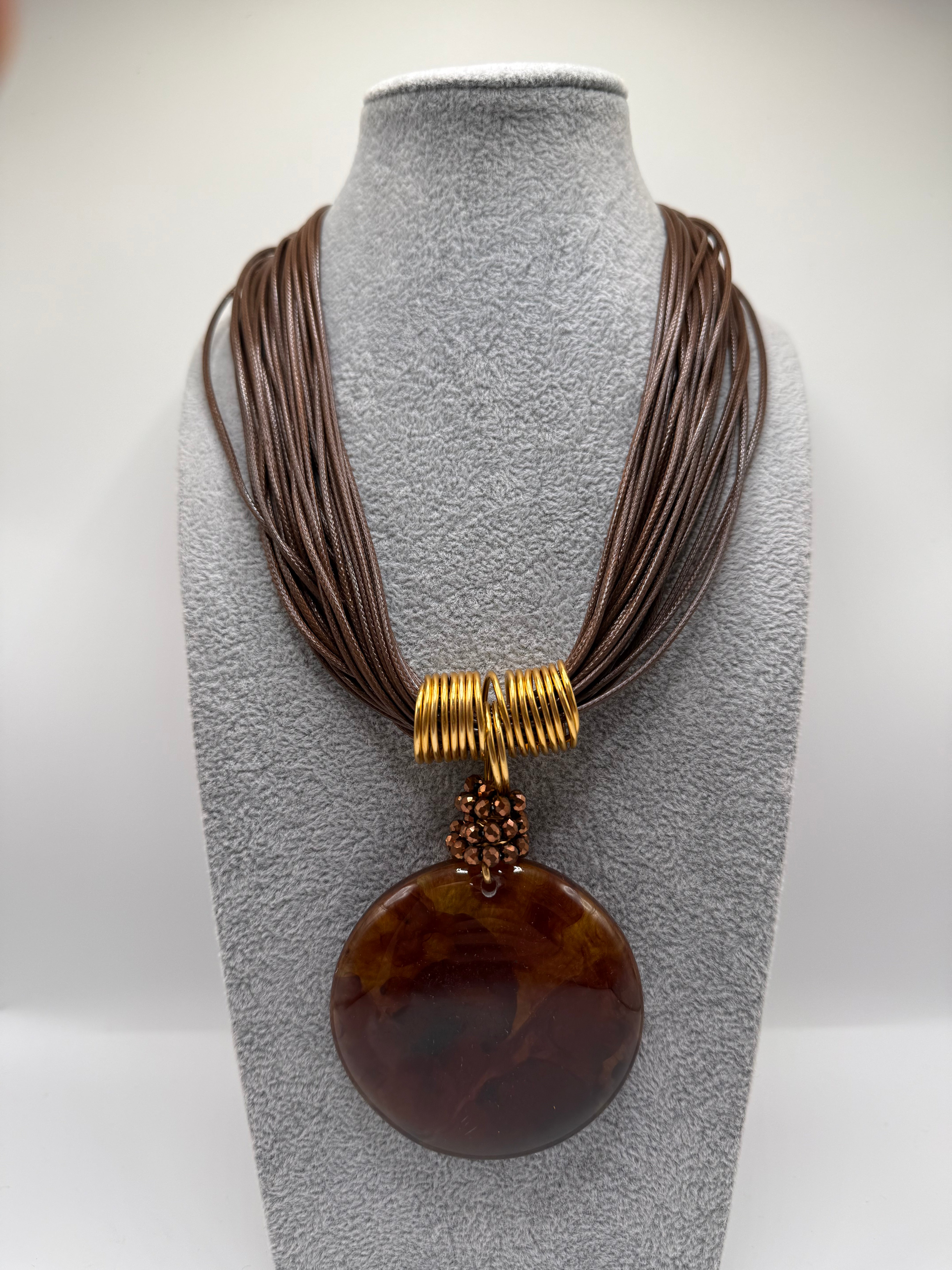 Collana CIONDOLO - MARRONE