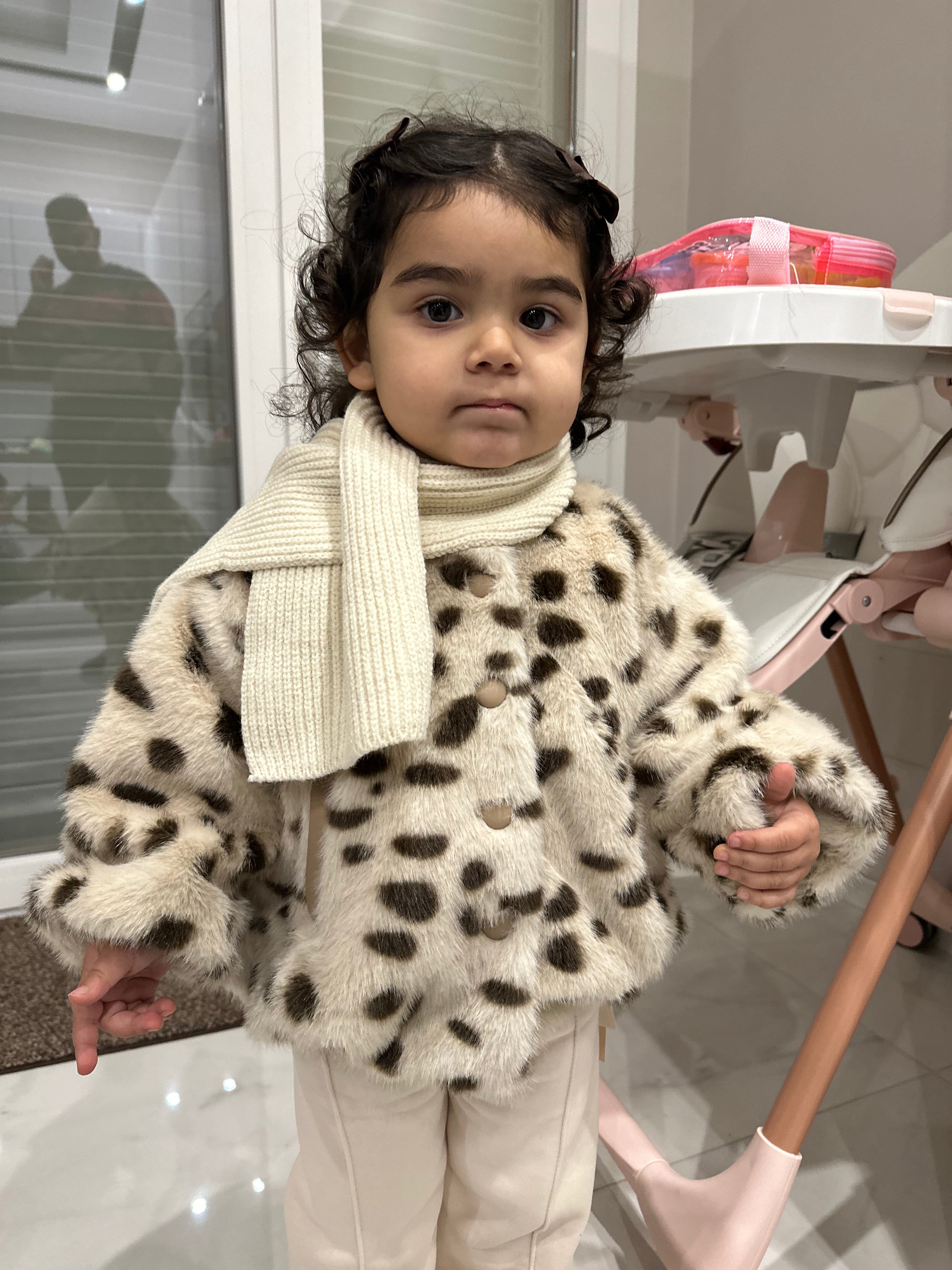 Pelliccia CON SCIARPA 3-8A - MACULATO