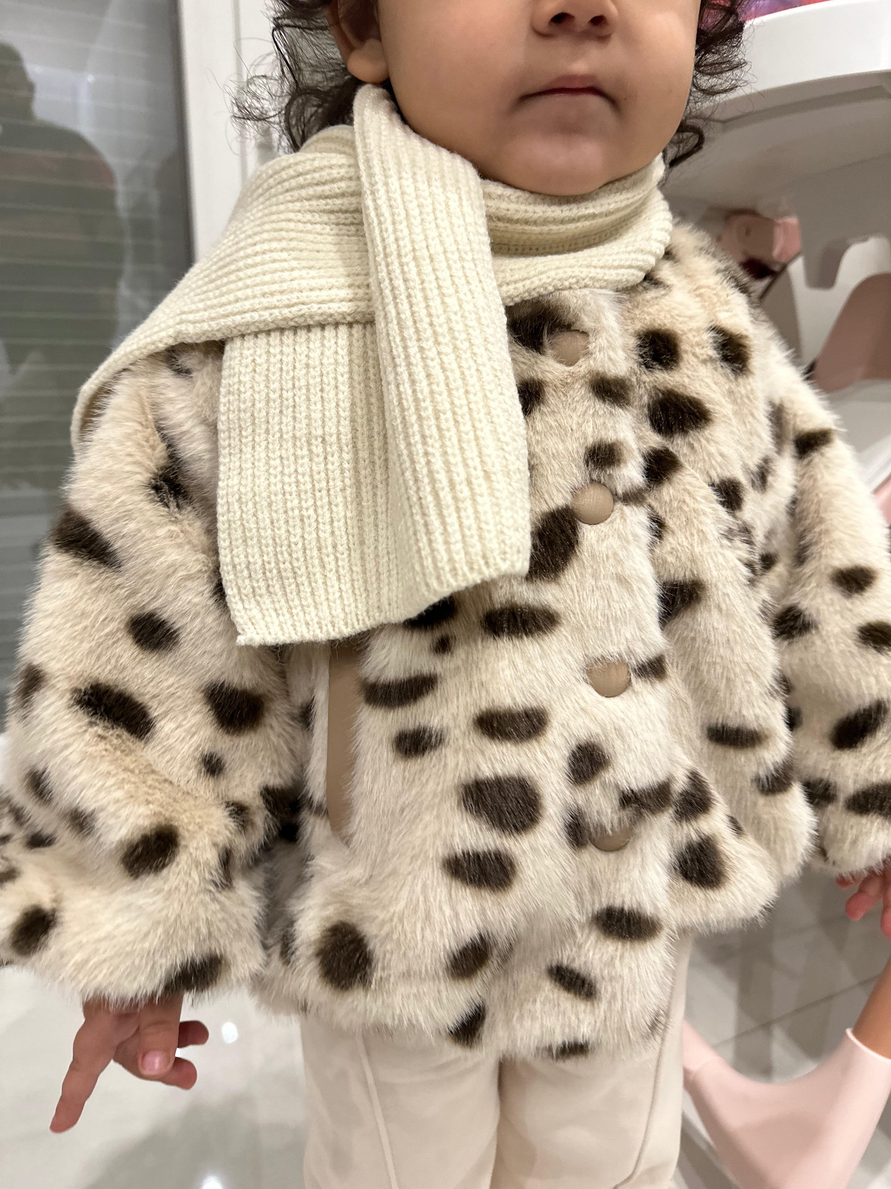 Pelliccia CON SCIARPA 3-8A - MACULATO