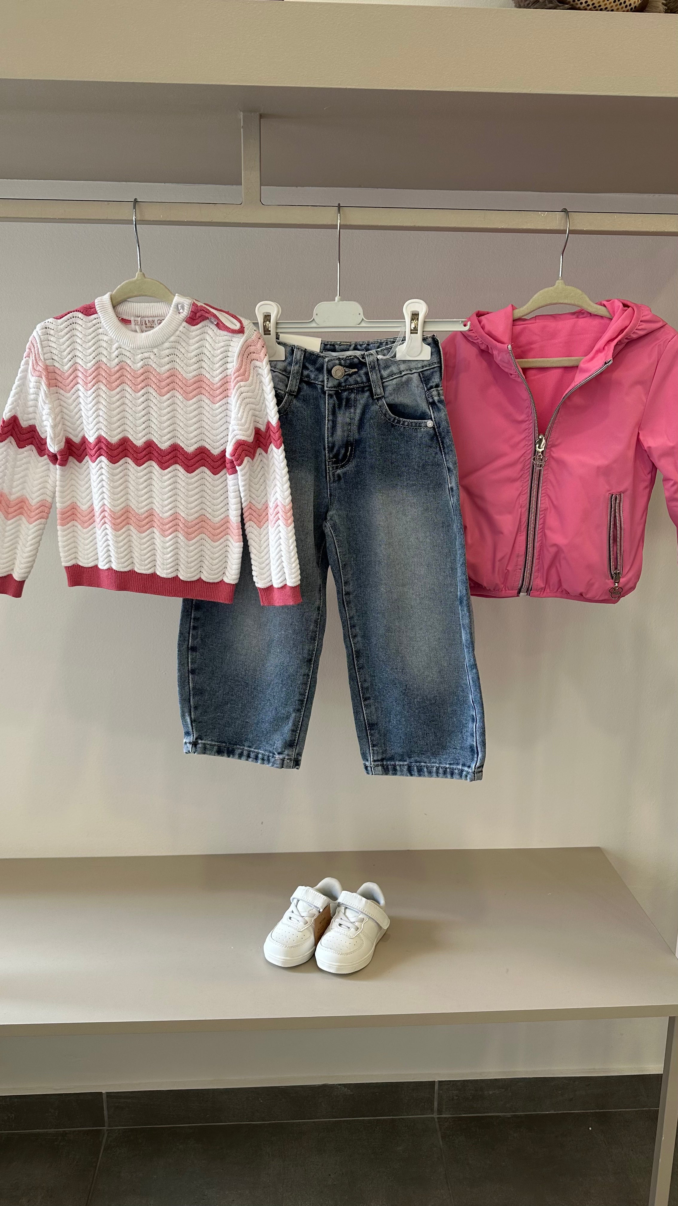 Pull ZIG ZAG 12-36M - BIANCO