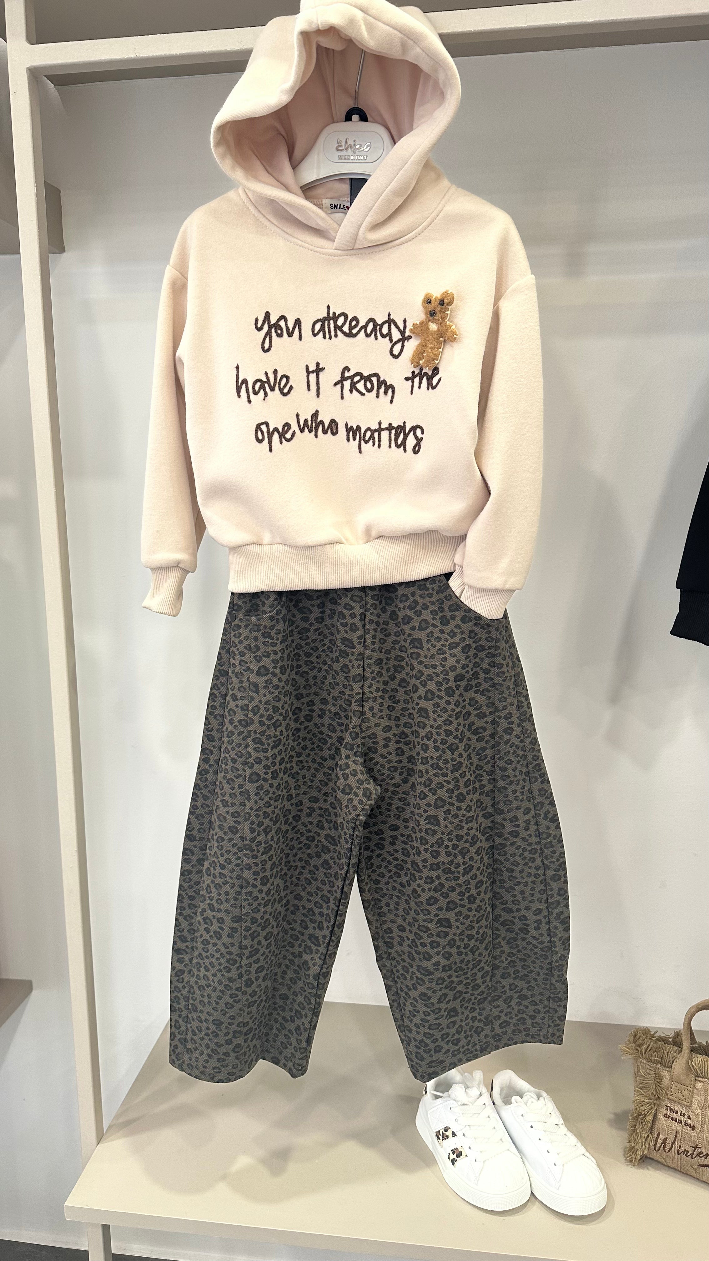 Jeans BALLON ANIMALIER 4-14A - MARRONE