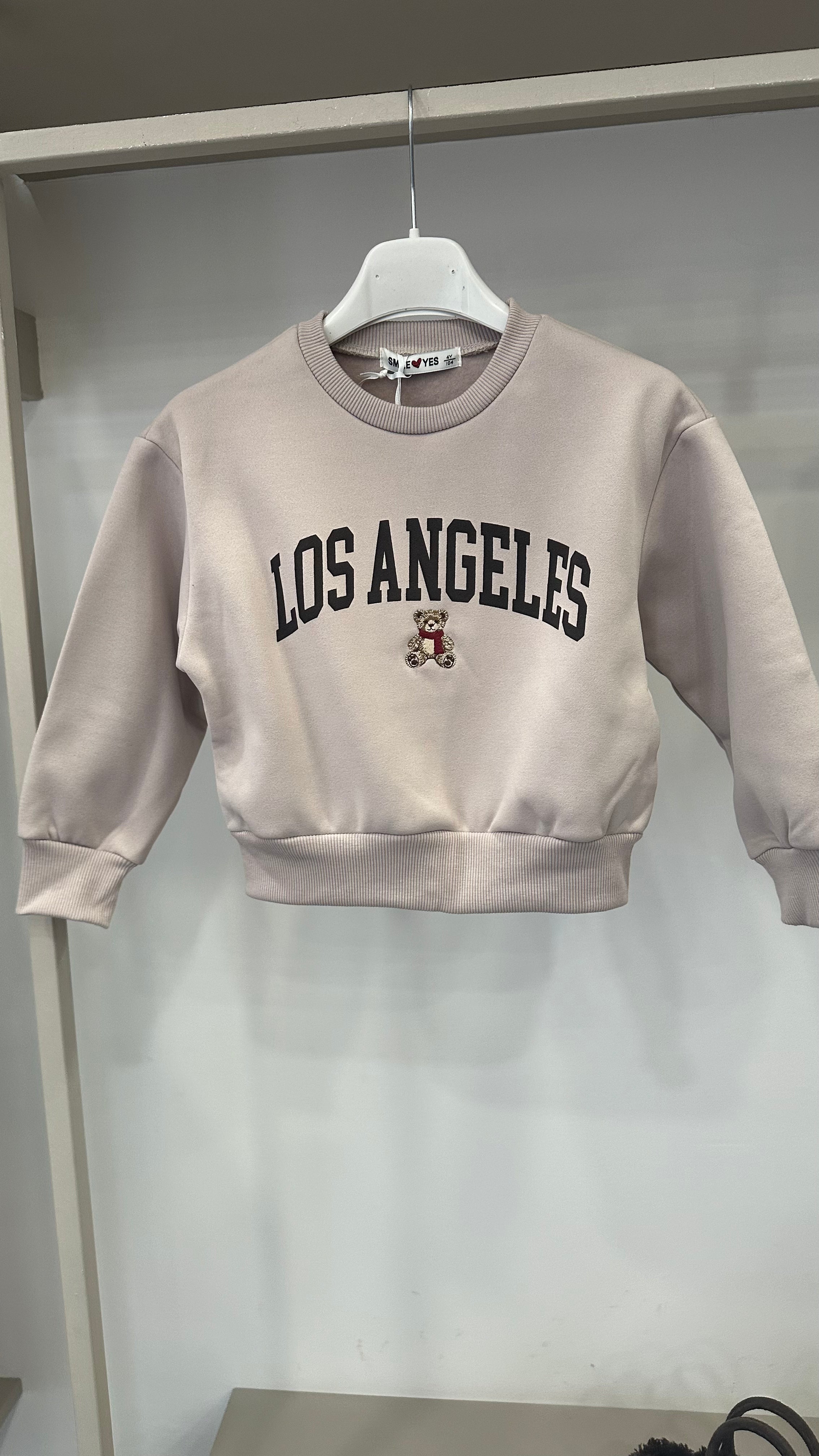 Felpa LOSA ANGELES 4-12A - BEIGE