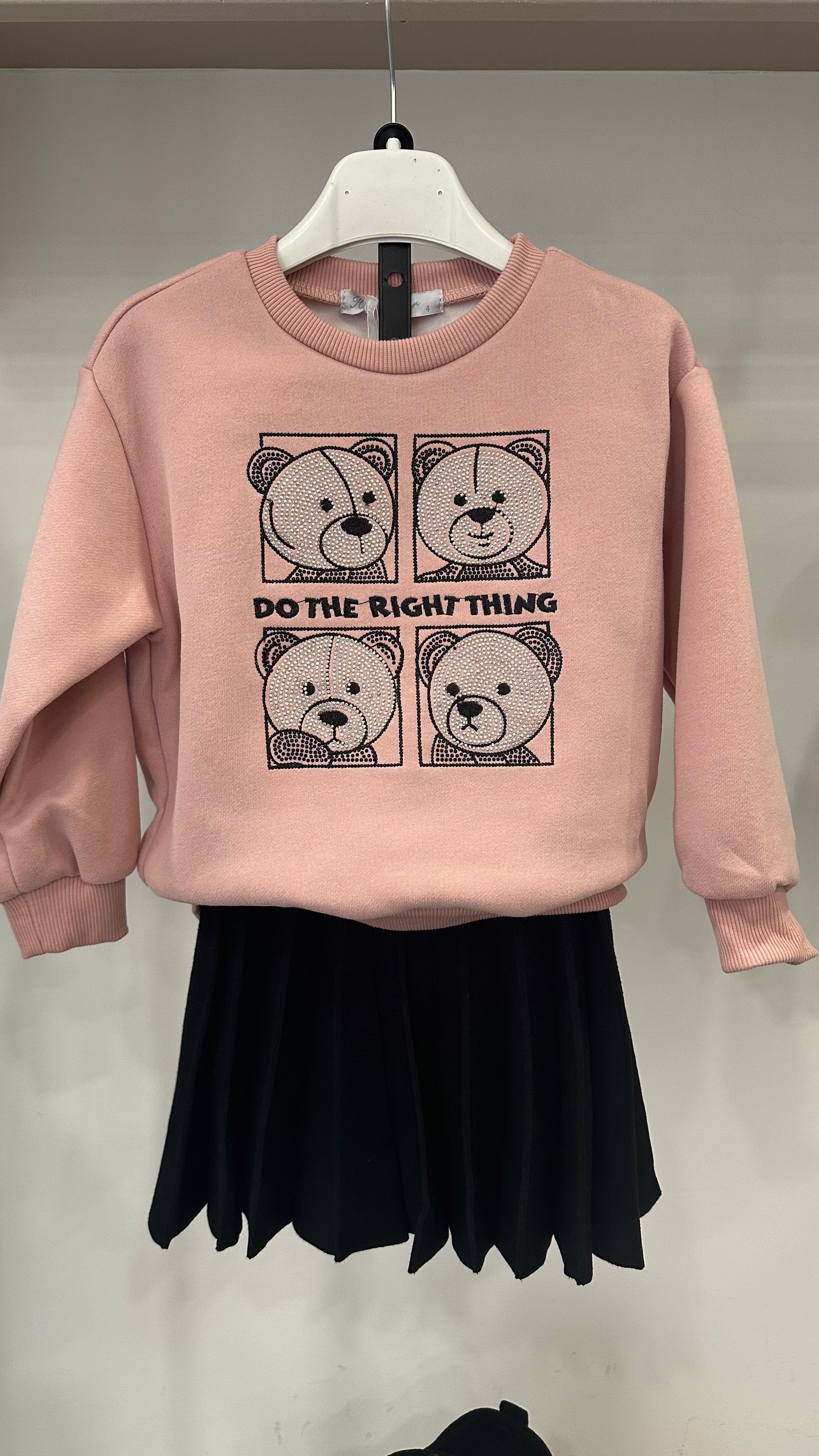 Felpa THING TEDDY 4-14A - ROSA