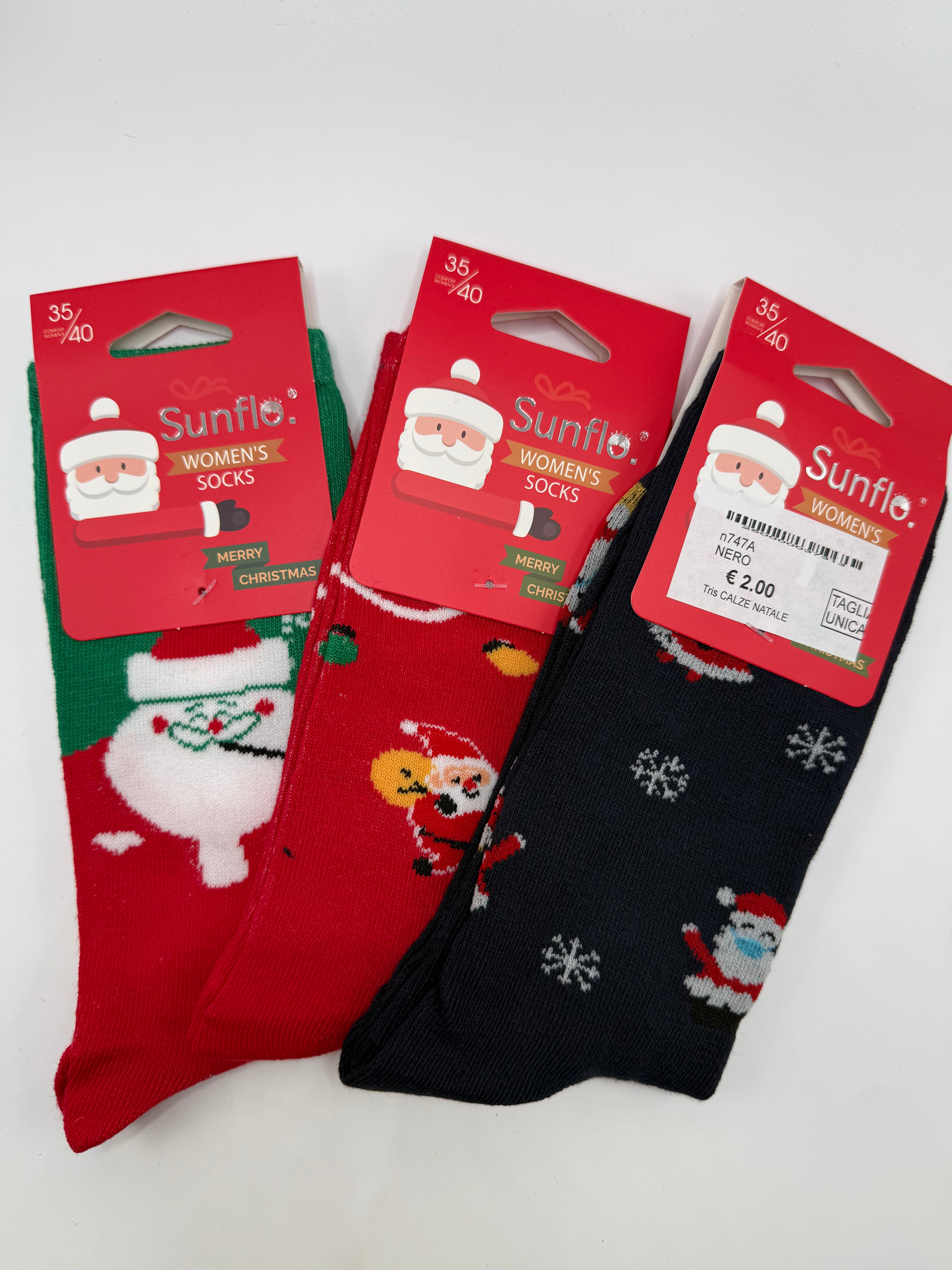 Tris CALZE NATALE - NERO