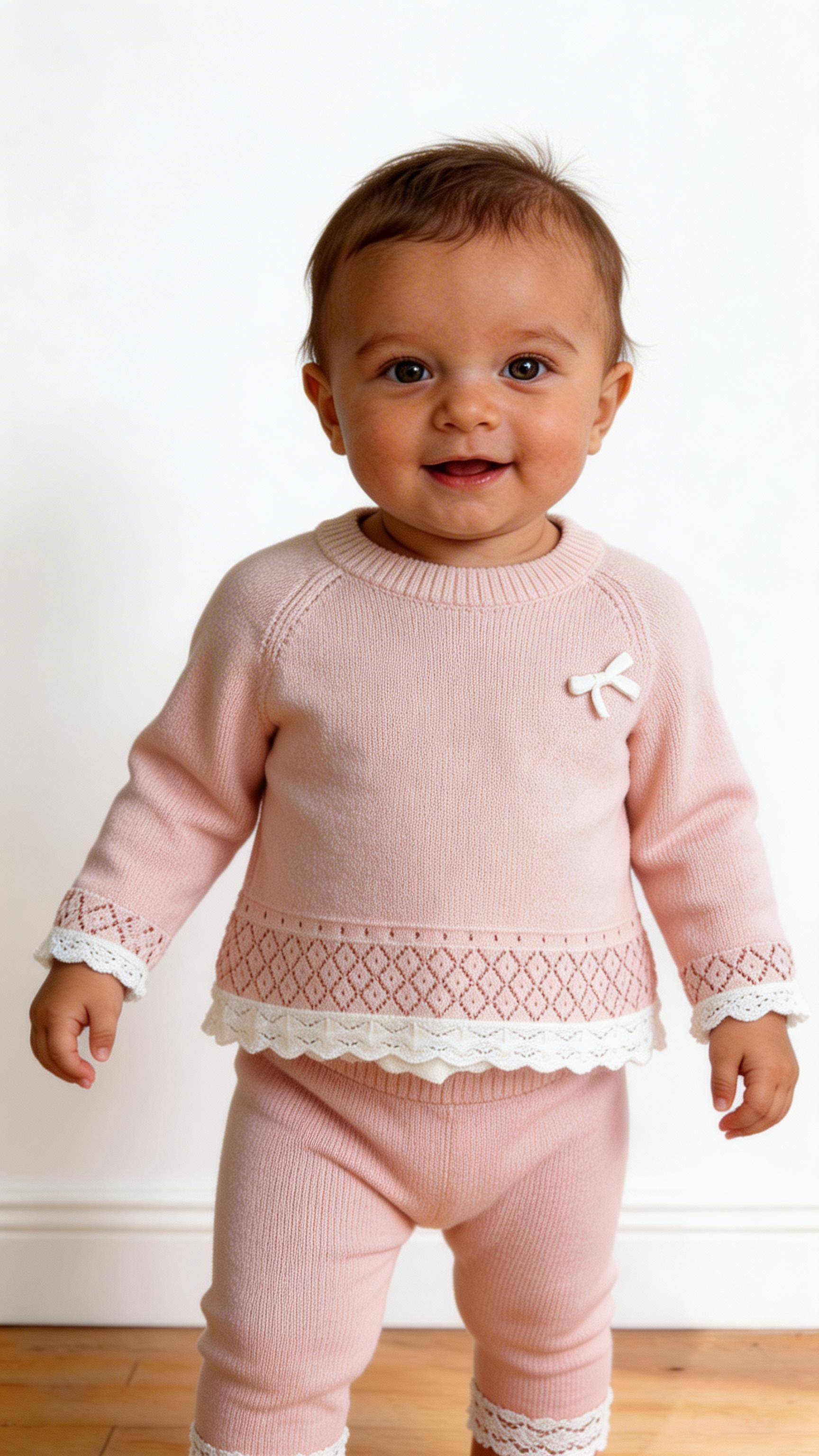 Completo IN FILO FIOCCO 1-12M - ROSA