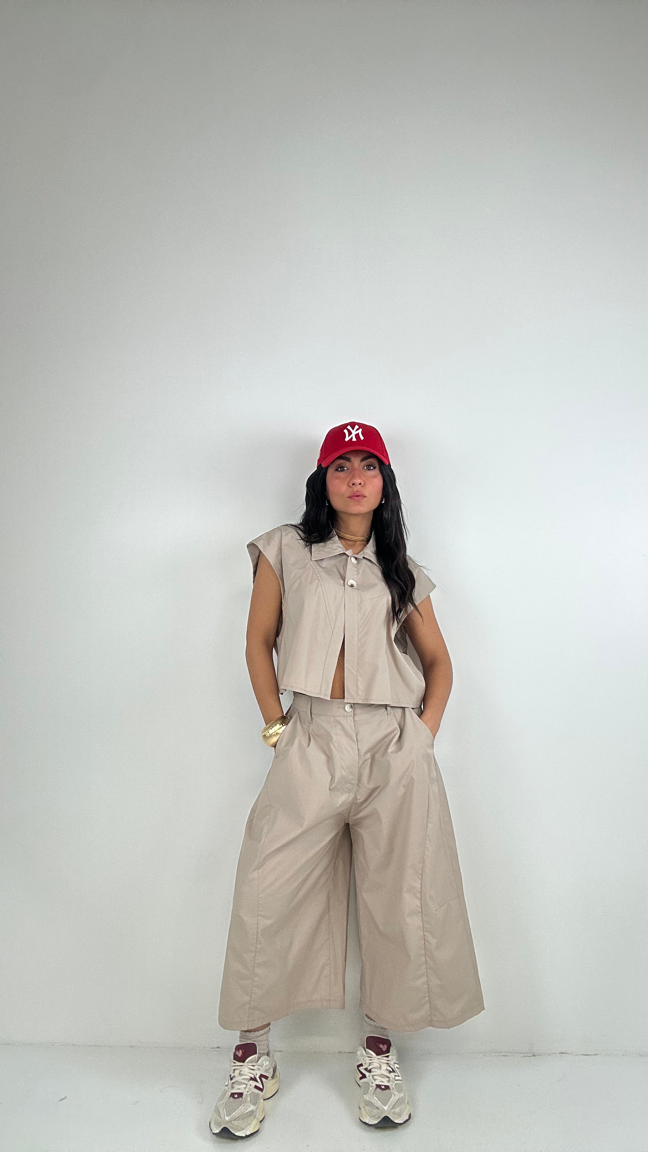 Completo JUST BERMUDONE - BEIGE