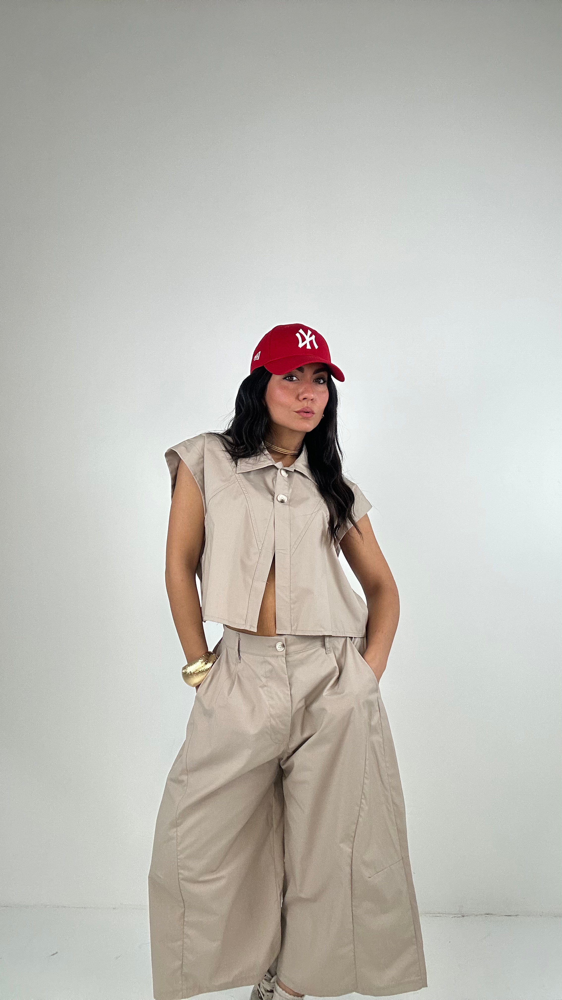 Completo JUST BERMUDONE - BEIGE