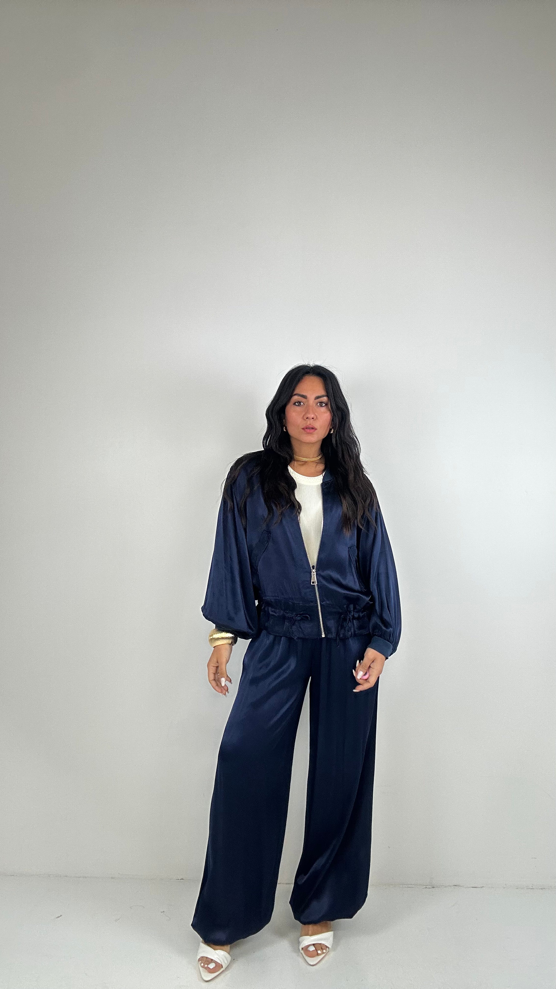 Pantalone SATIN ALADIN - BLU