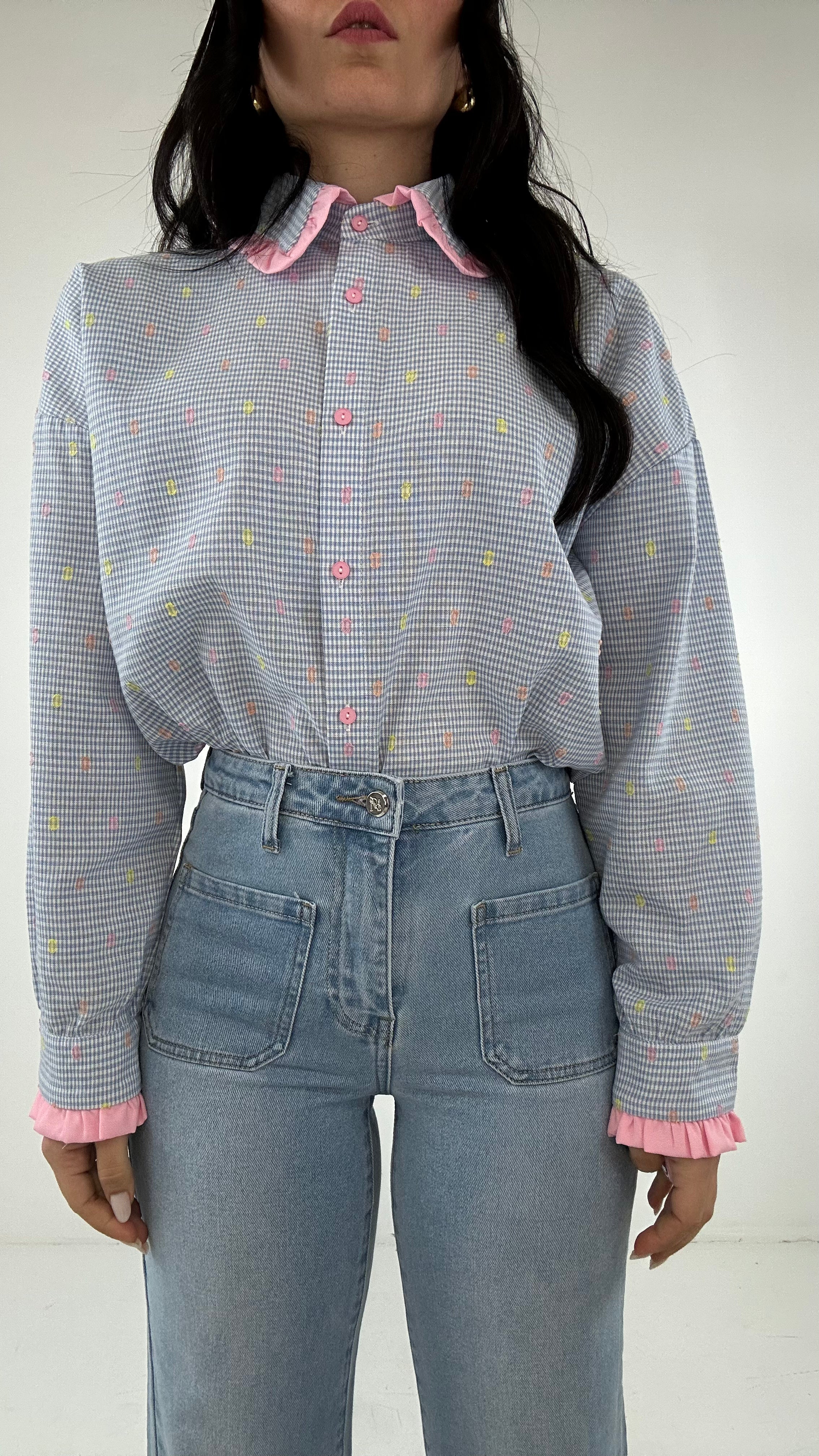 Jeans WIDE-CHIARO TASCHINO - JEANS