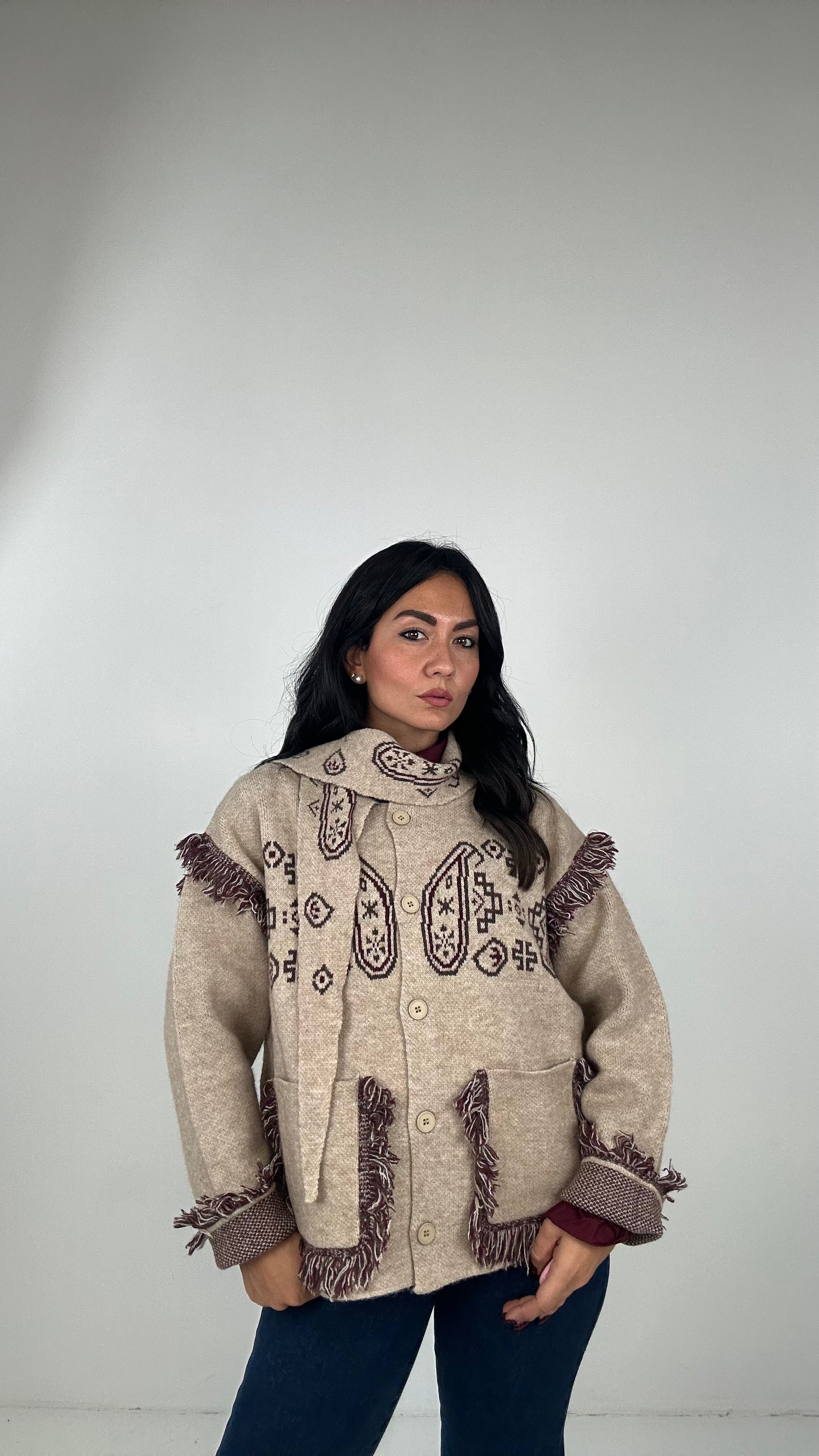 Cardigan WEST - BEIGE
