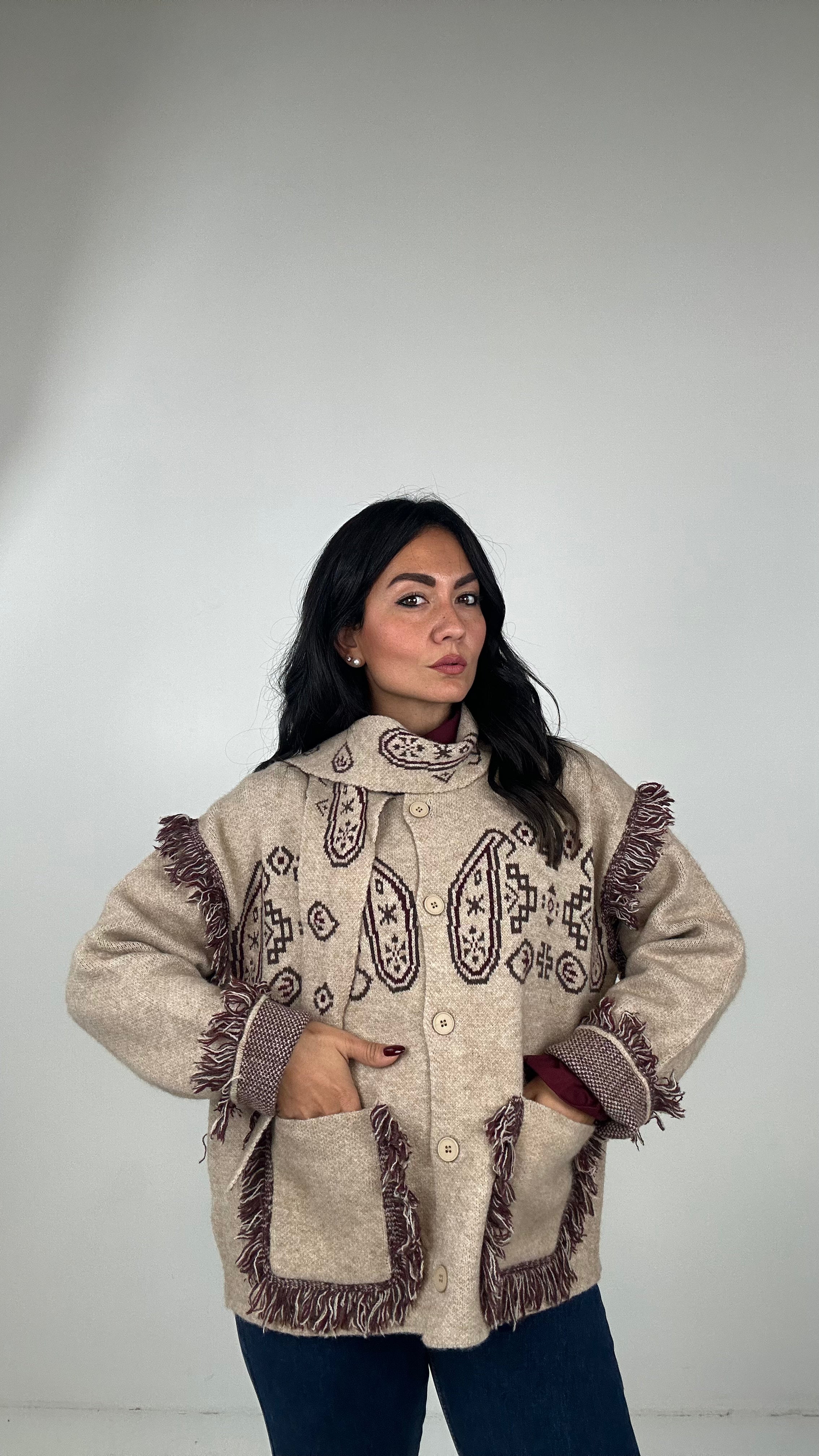 Cardigan WEST - BEIGE