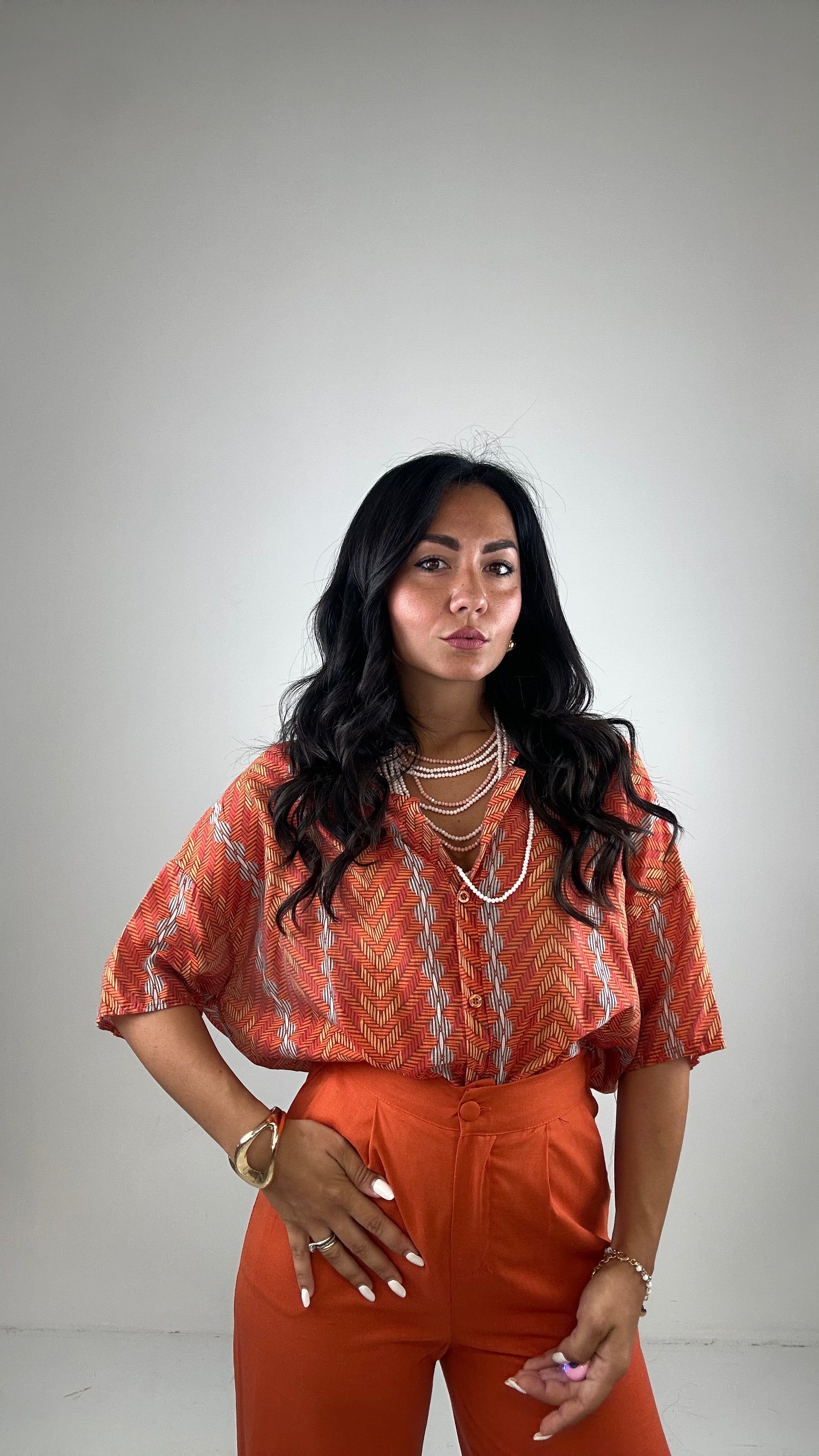 Camicia MEZZA MANICA - ARANCIO