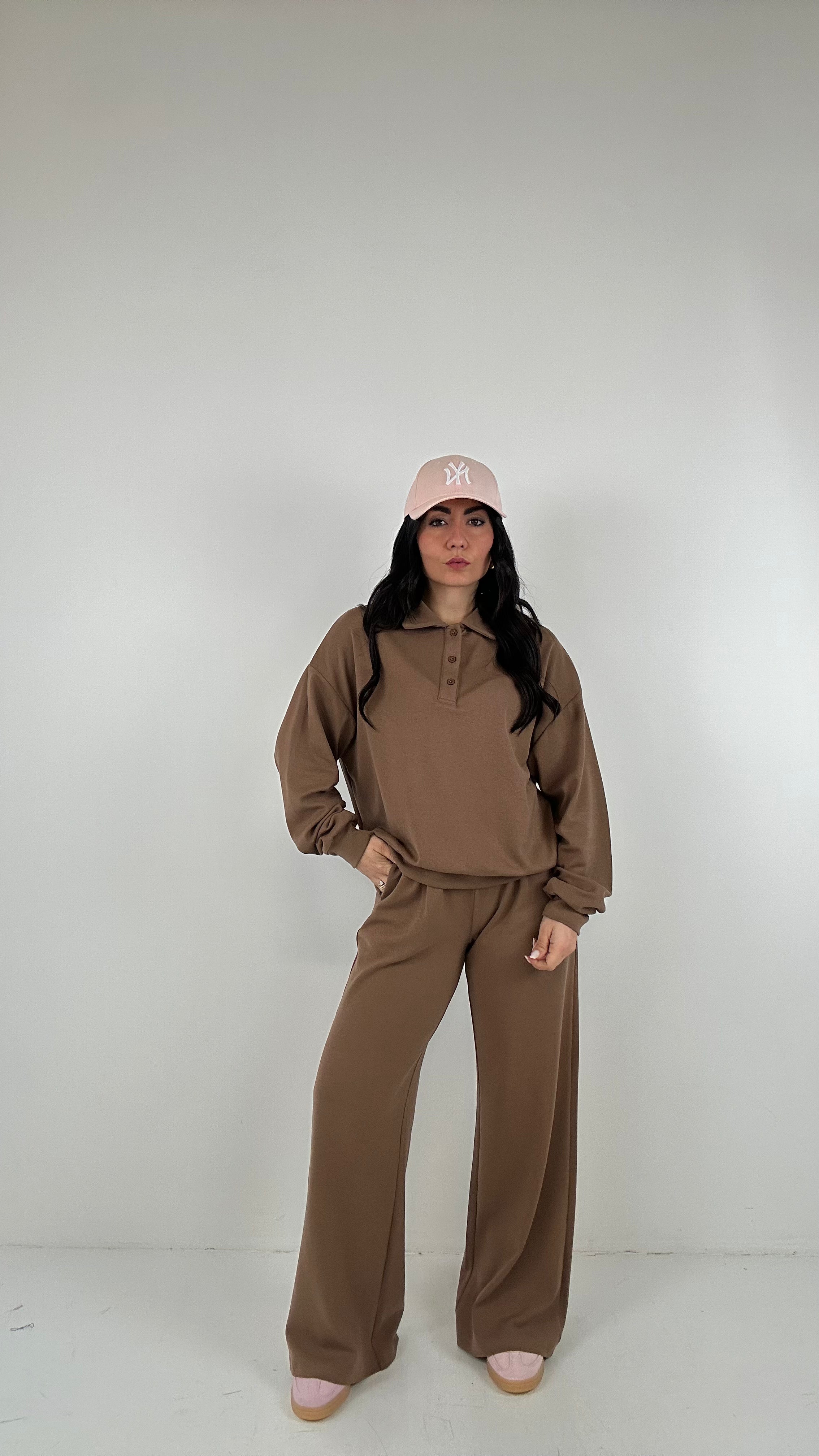 Completo TUTA -POLO - MARRONE