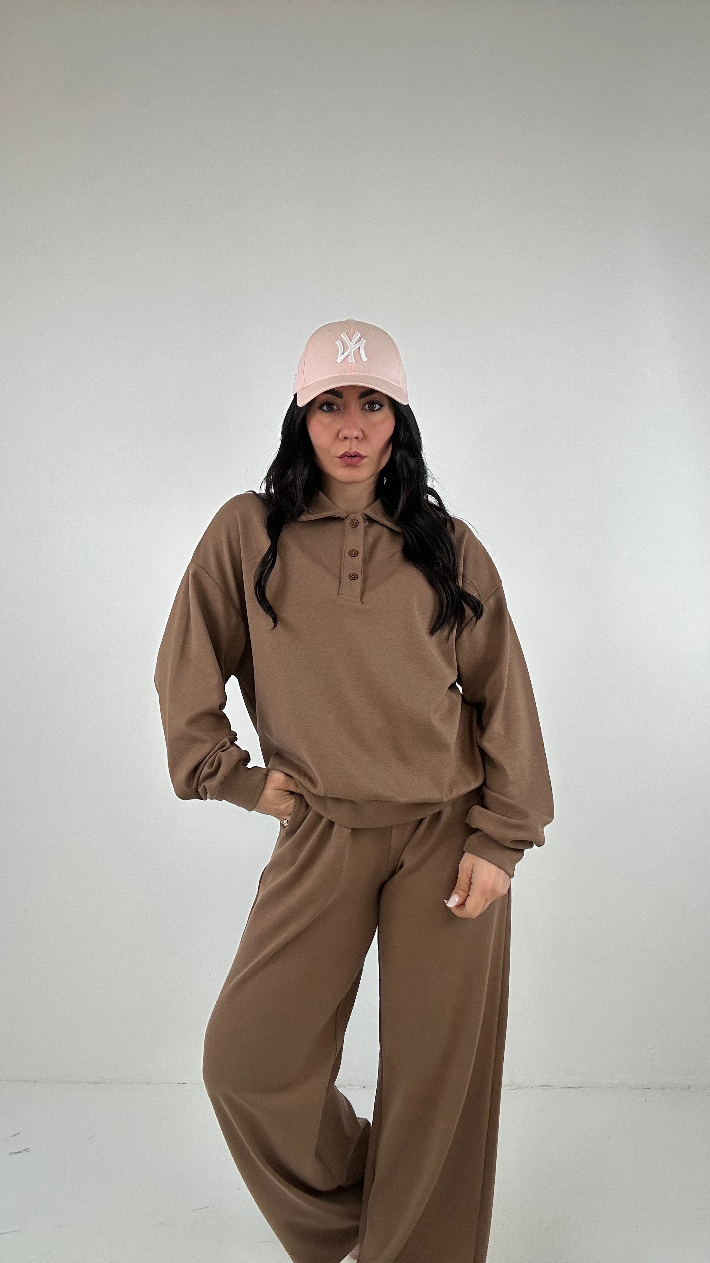 Completo TUTA -POLO - MARRONE