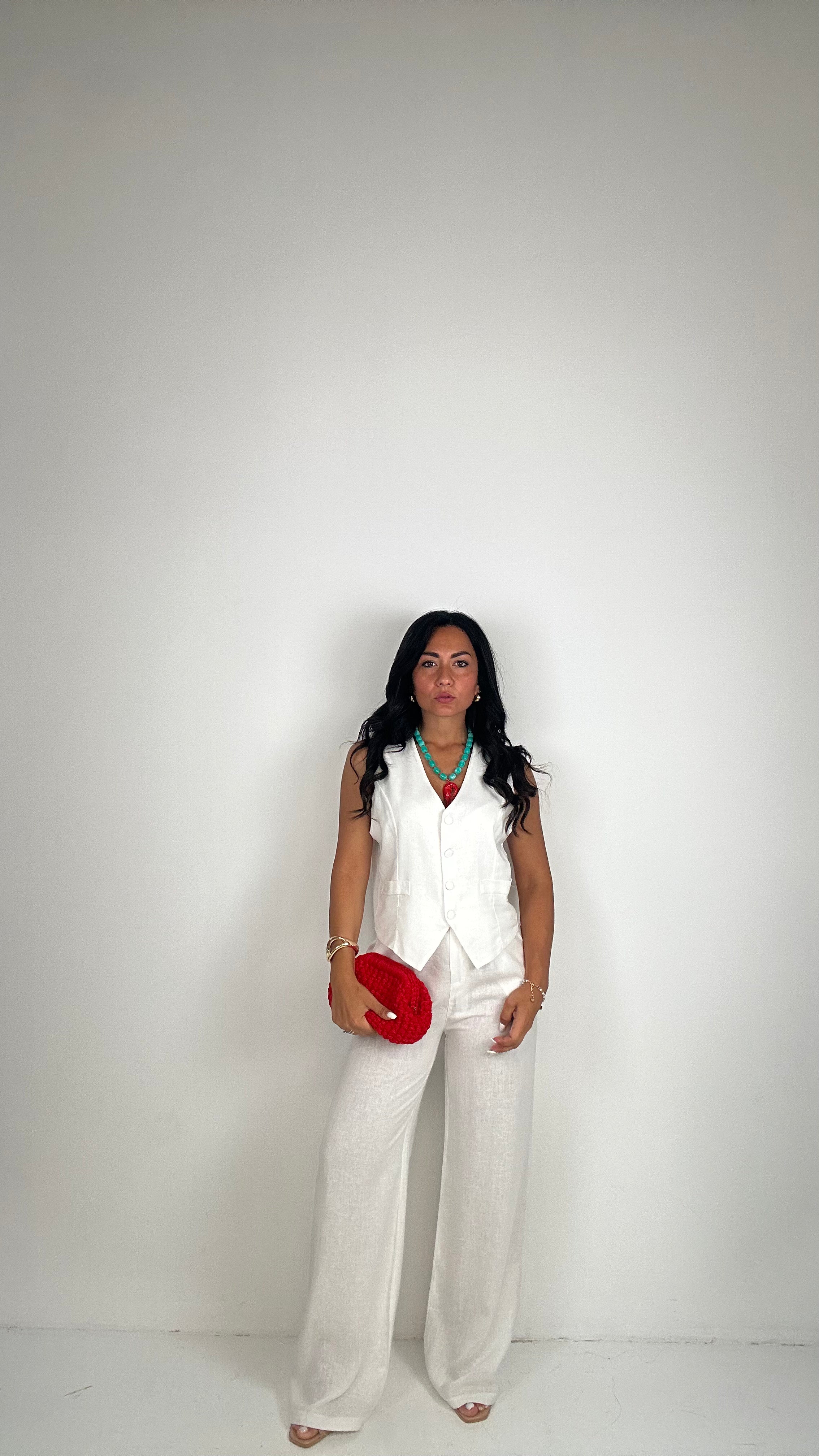 Completo GILET ARIANNA - BIANCO