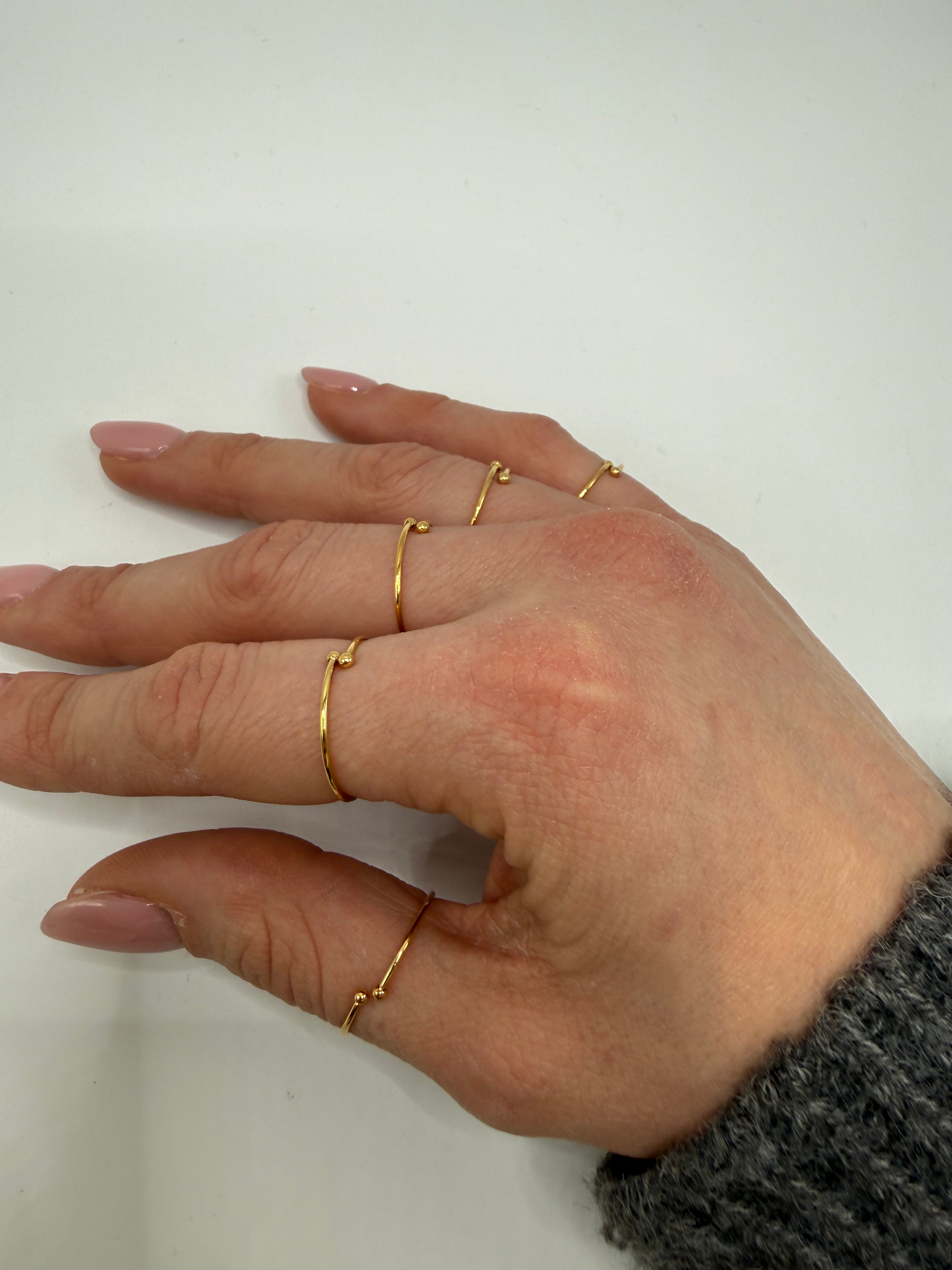 Set CINQUE ANELLI - ORO