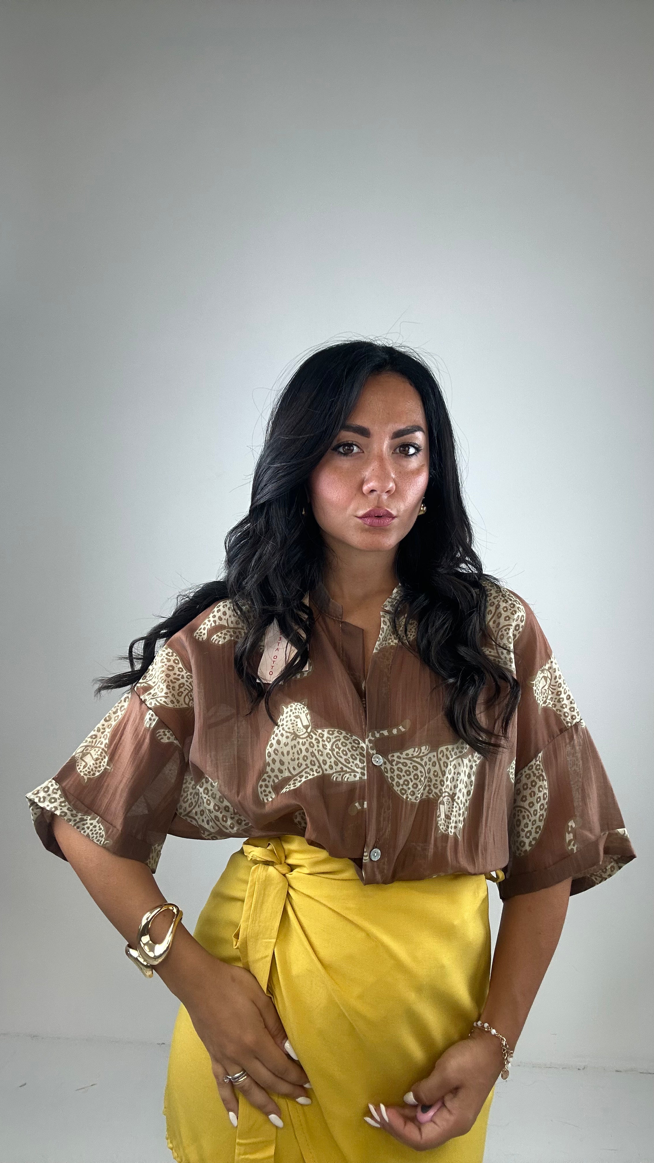 Camicia TIGRE - MARRONE