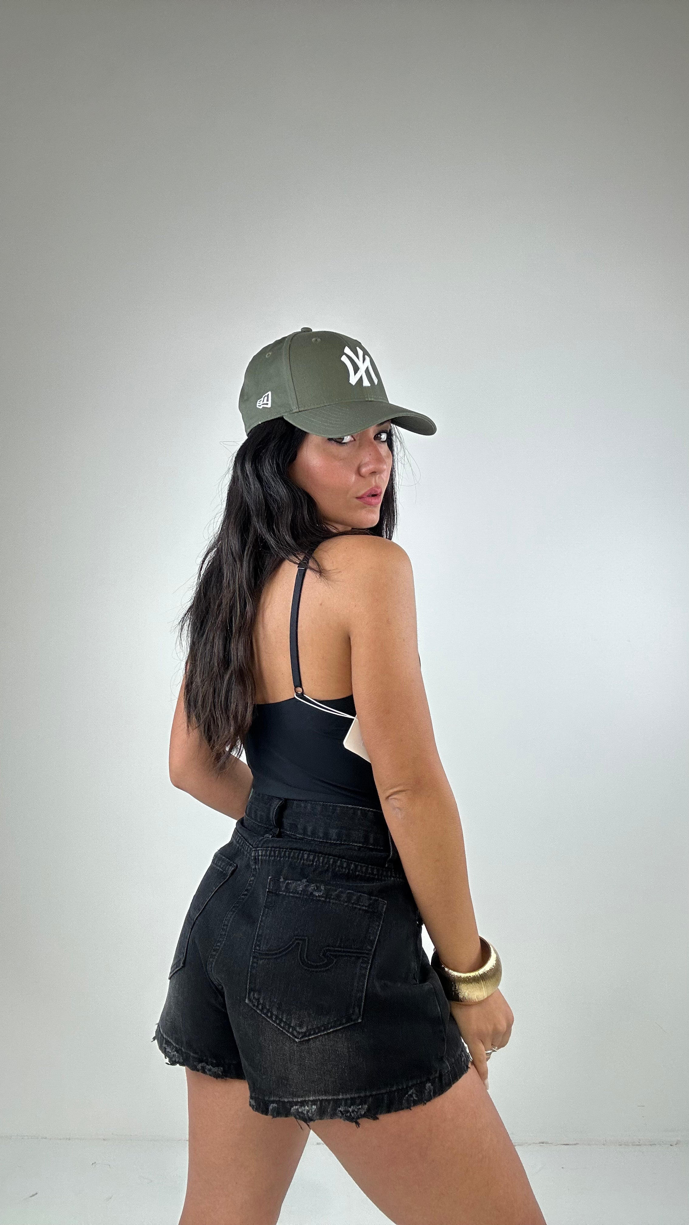 Shorts CON CINTURA SFRANG - NERO