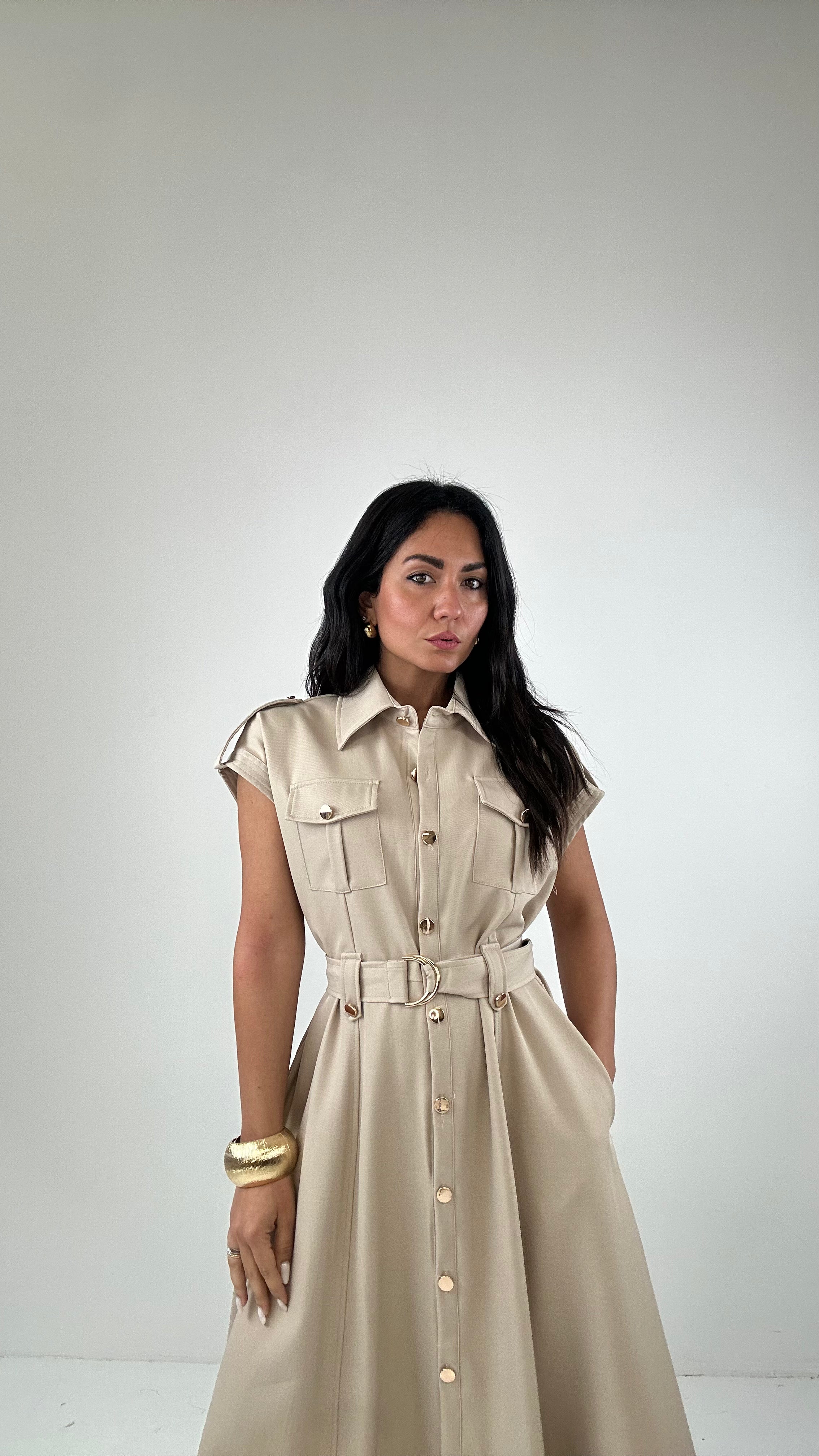 Vestito DETECTIVE - BEIGE