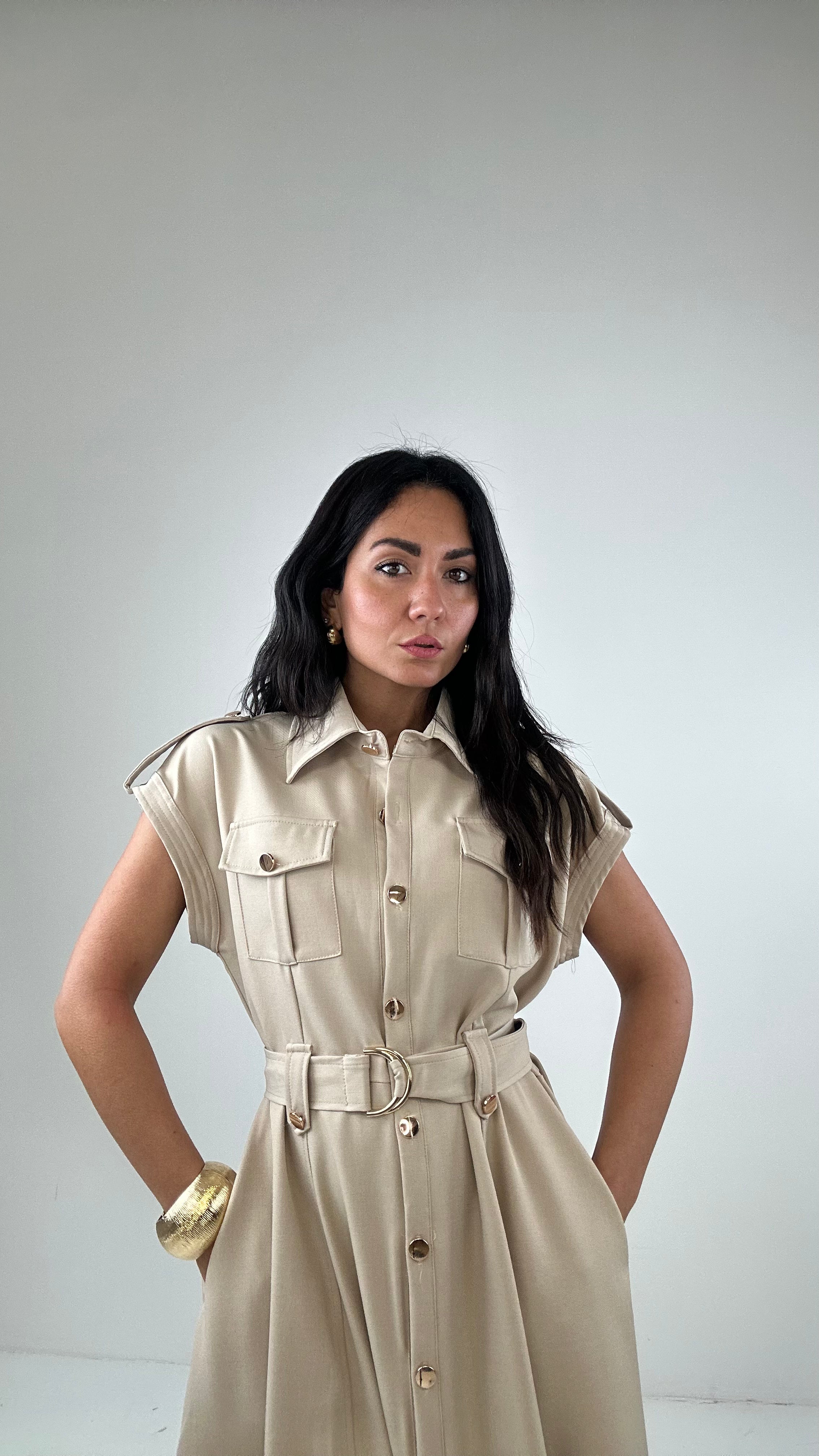Vestito DETECTIVE - BEIGE