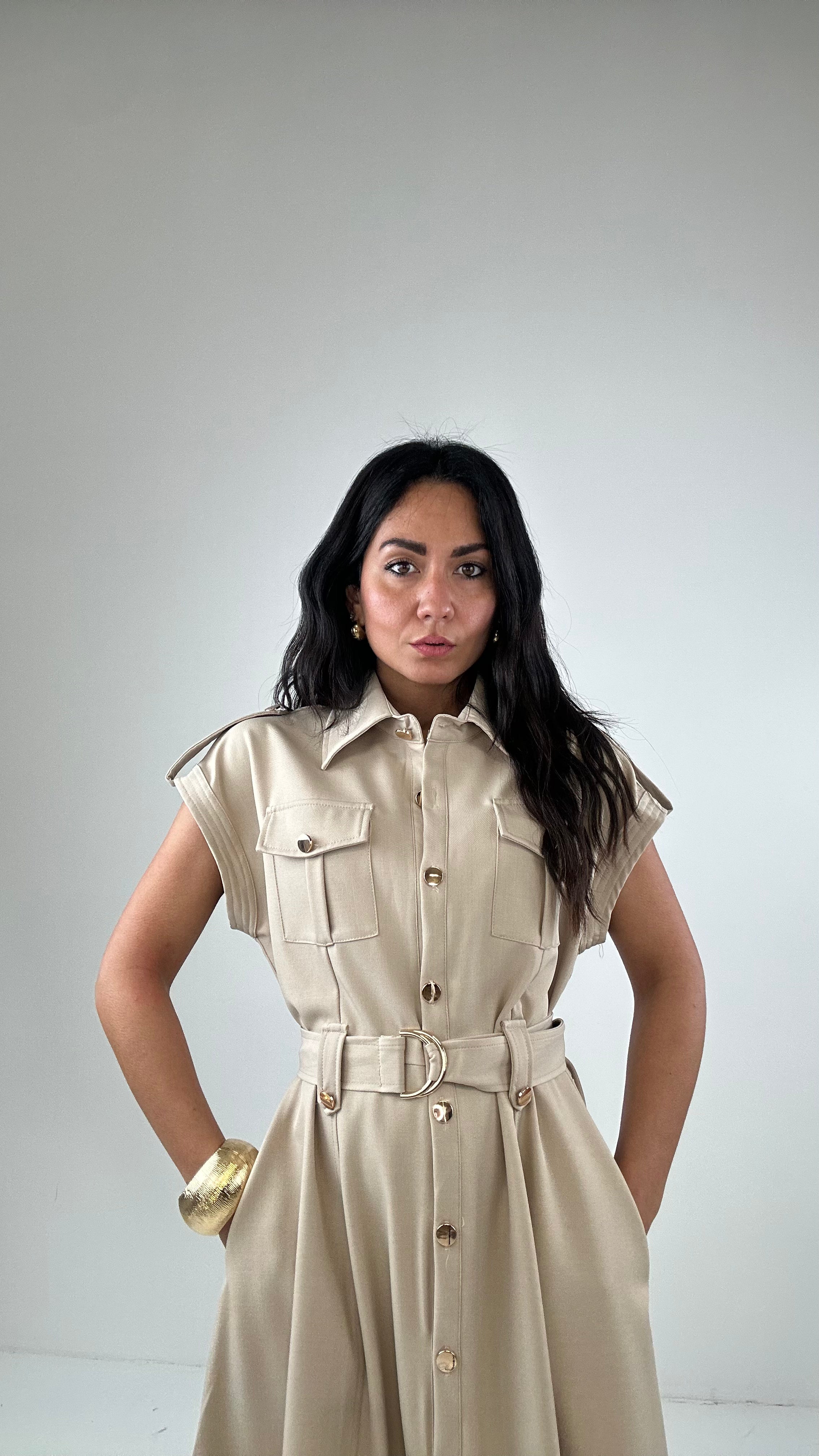 Vestito DETECTIVE - BEIGE