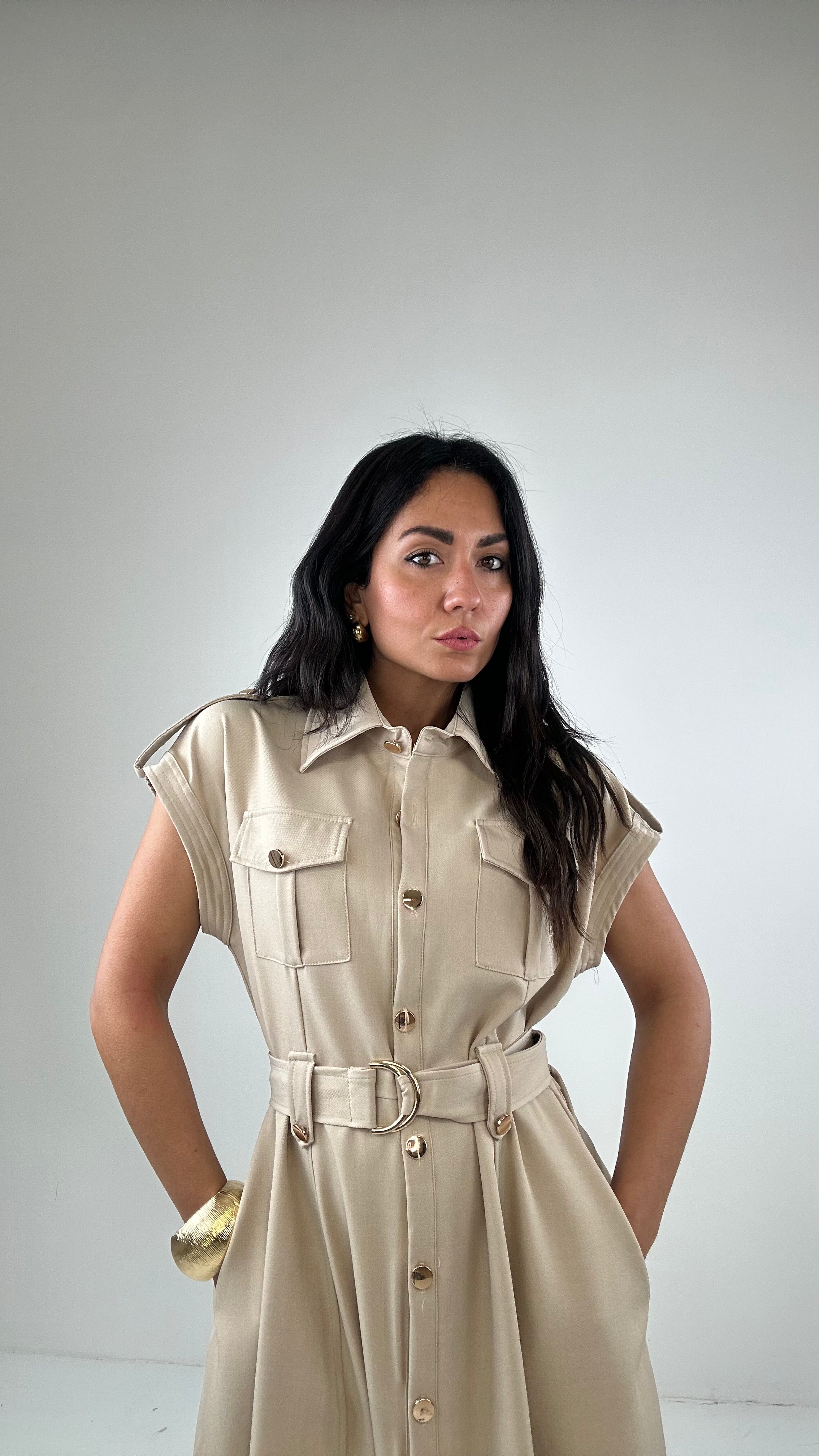 Vestito DETECTIVE - BEIGE