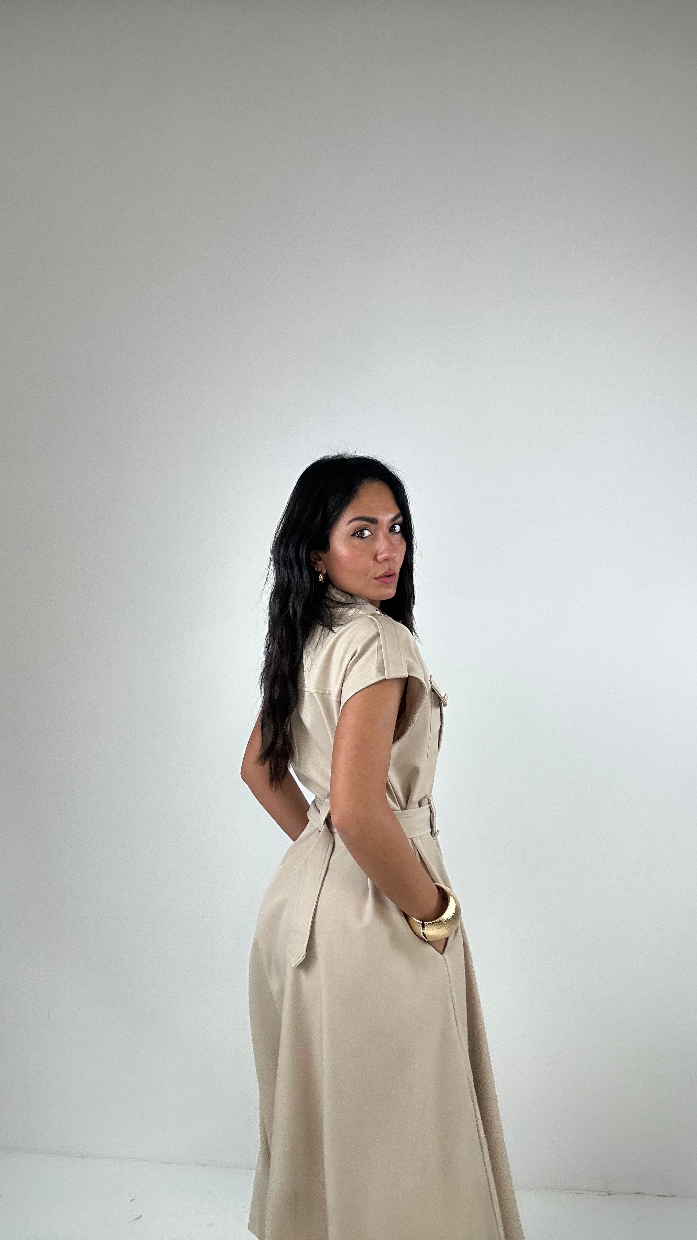 Vestito DETECTIVE - BEIGE