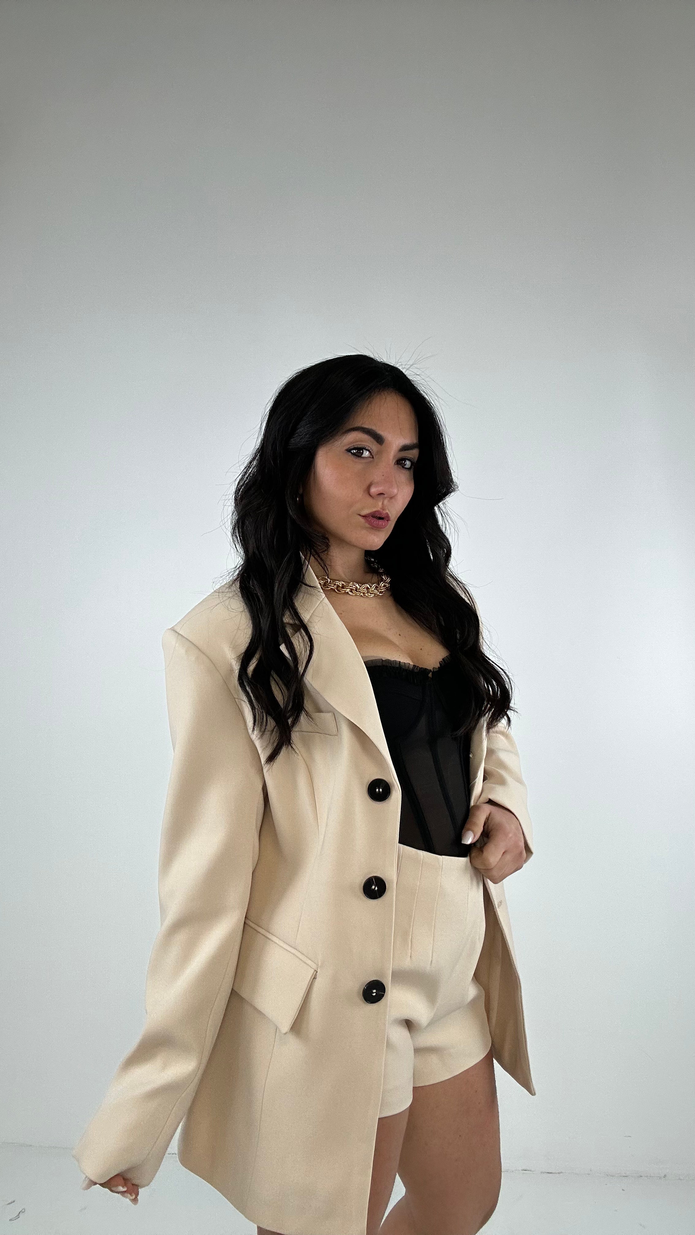 Tailleur CON PANTALONCINO - CREMA