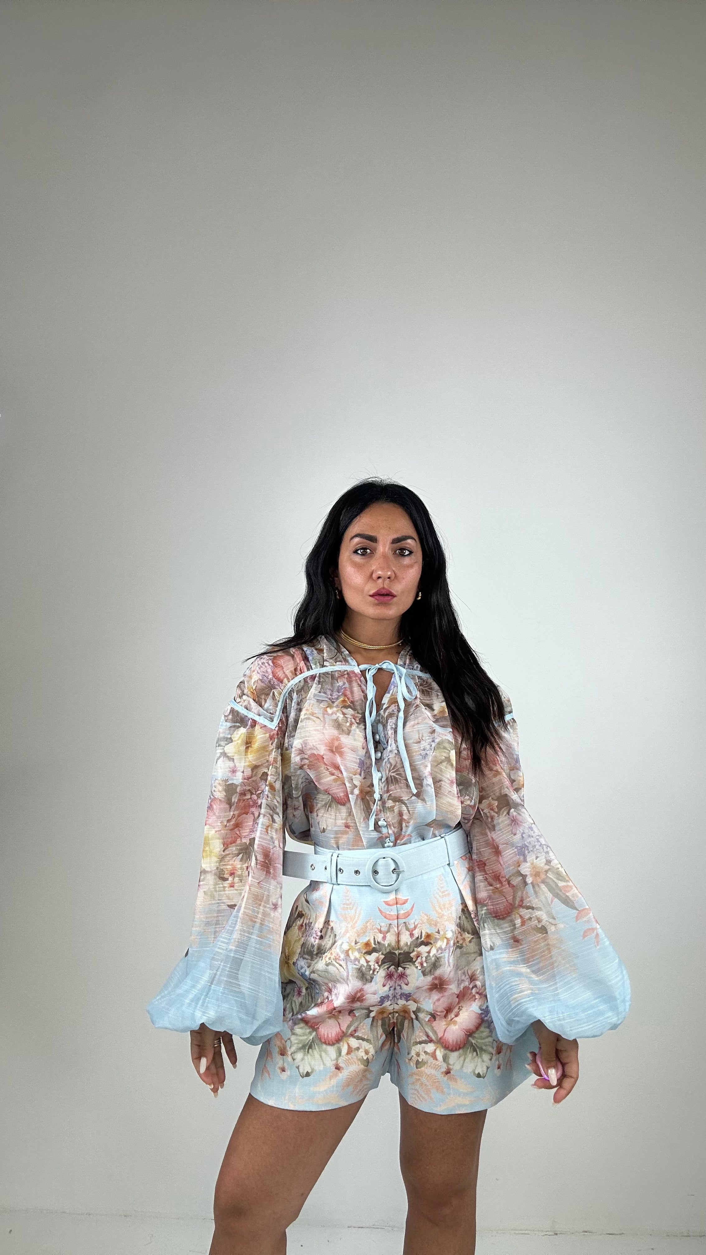 Coordinato CAPRI ROMANTIC - CELESTE